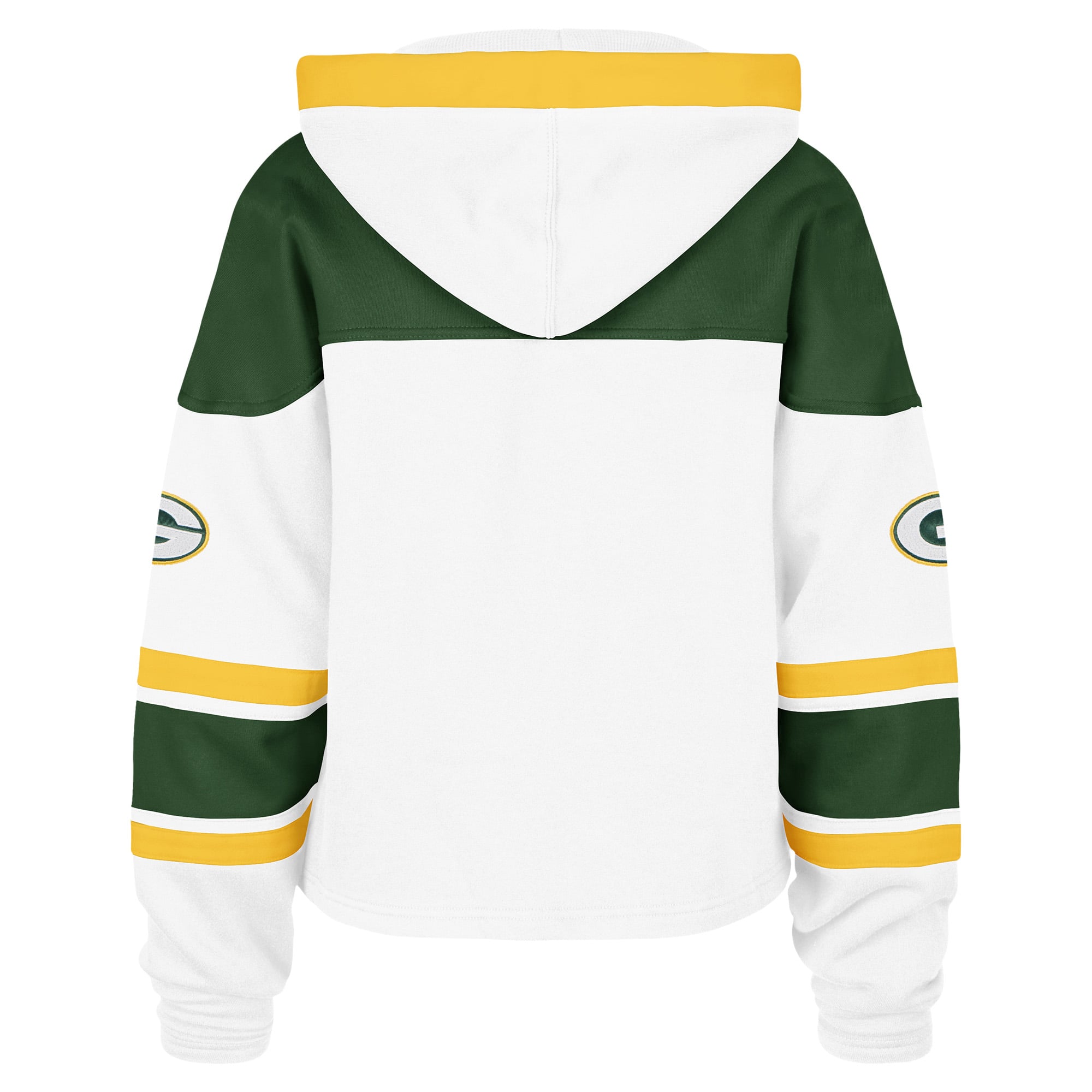 Sweat à capuche lacets Superior Lacer blanc Green Bay Packers '47 pour femme