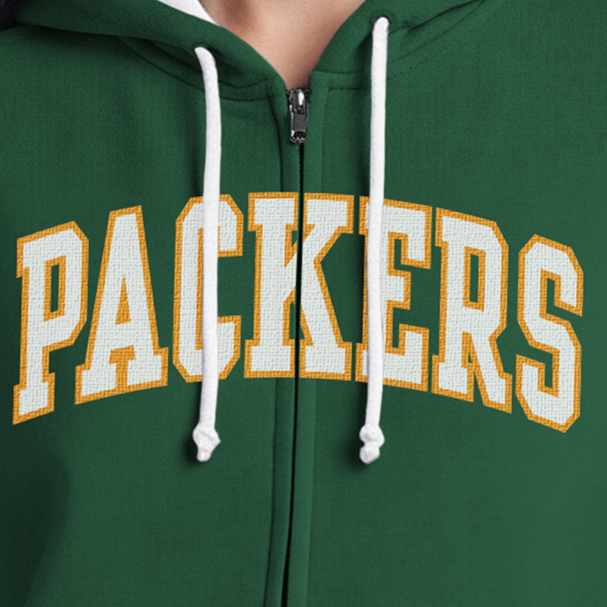 Sweat à capuche zippé Champion Green Bay Packers pour femme