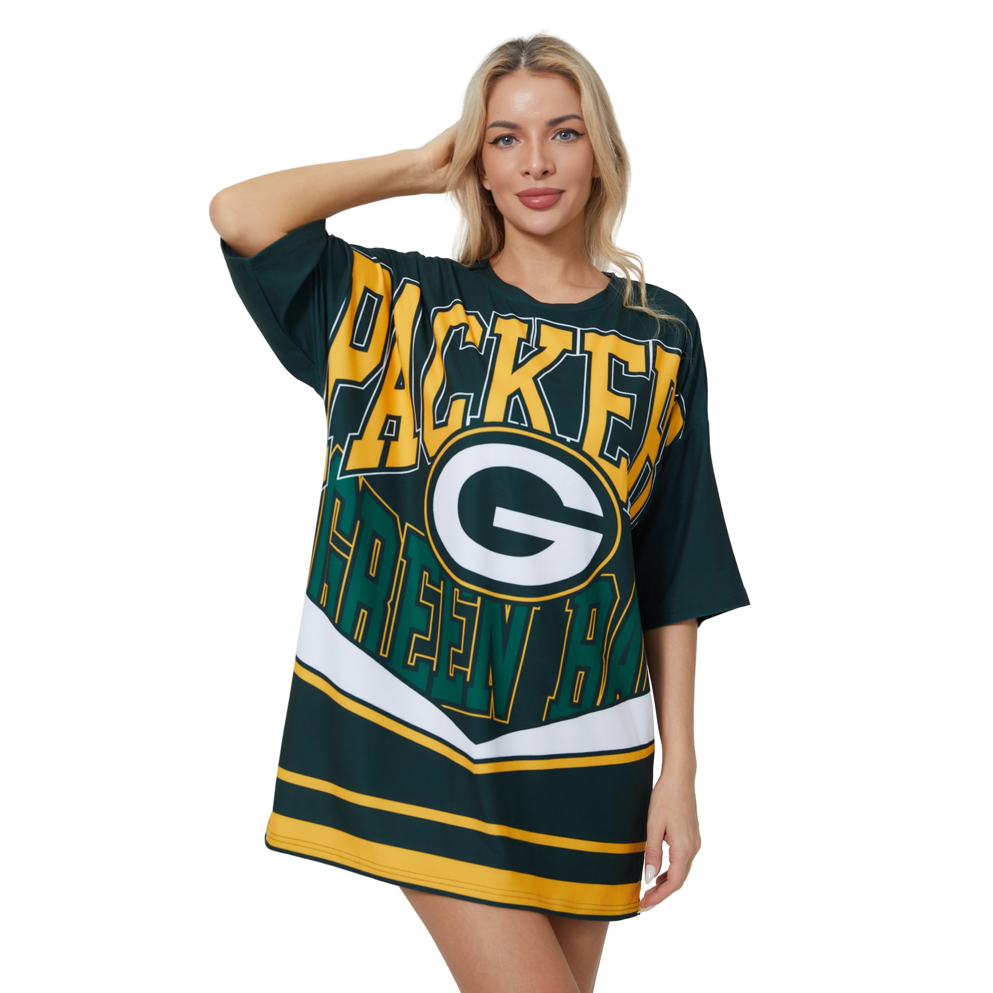 Women's Concepts Sport Green Bay Packers Mosaic Knit Nightdress