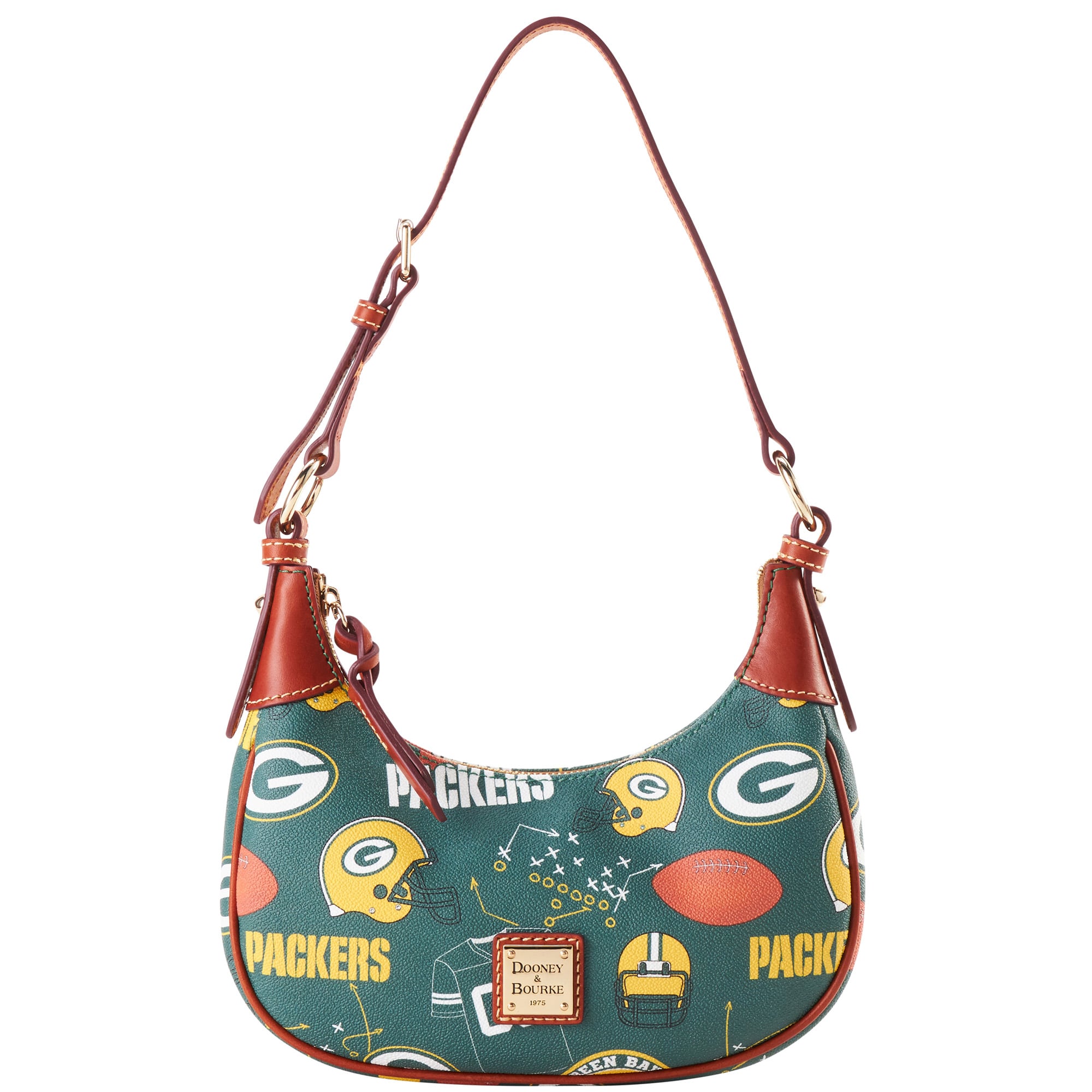 Women's Dooney & Bourke Green Bay Packers Slouchy Shoulder Bag