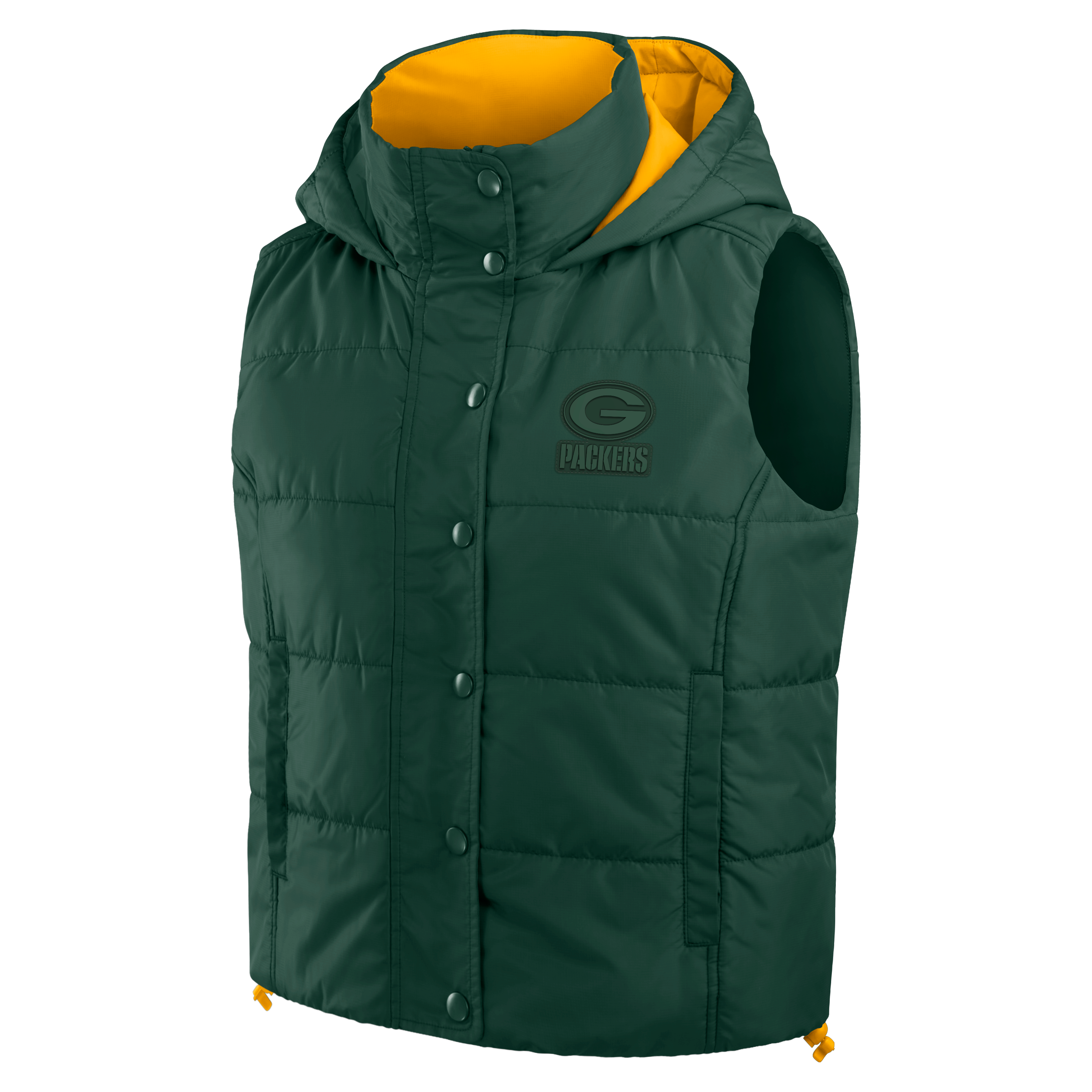 Women's Fanatics Green Bay Packers Full-Zip Padded Vest
