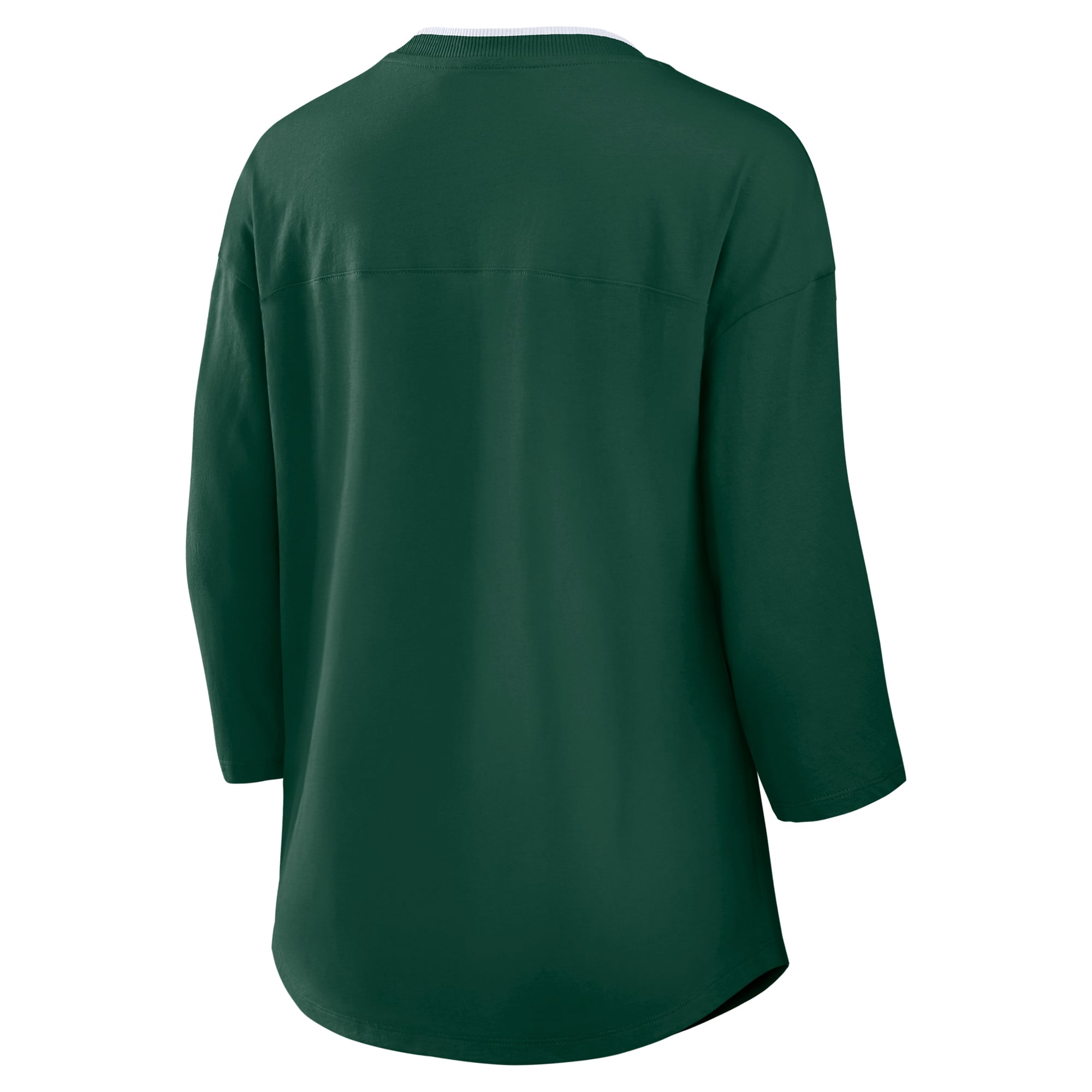 Women's Fanatics Green Bay Packers Plus Deceptive Juke 3/4-Sleeve V-Neck T-Shirt