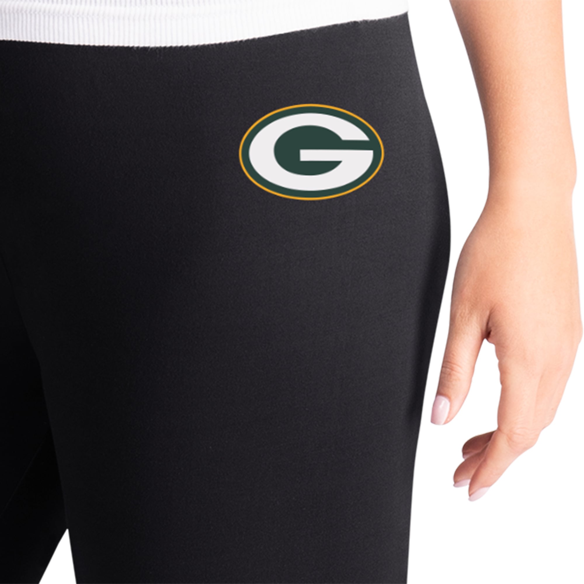 Leggings d'avant-match noirs G-III 4Her pour femmes par Carl Banks, des Green Bay Packers