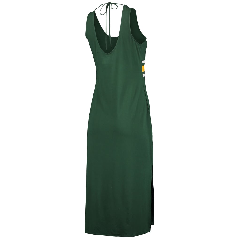 green bay packers maxi dress Women's G-III 4Her by Carl Banks Green Kick-Off V-Neck Jersey dress