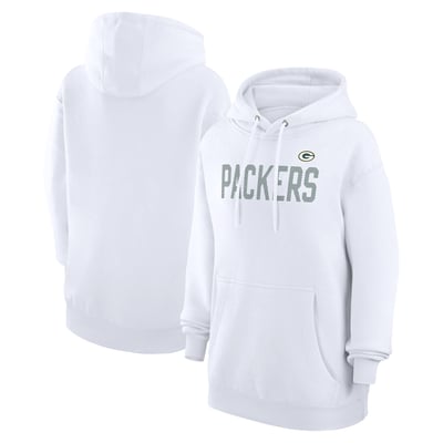  Green Bay Packers G-III 4Her by Carl Banks Women's Dot Print Pullover Hoodie - White