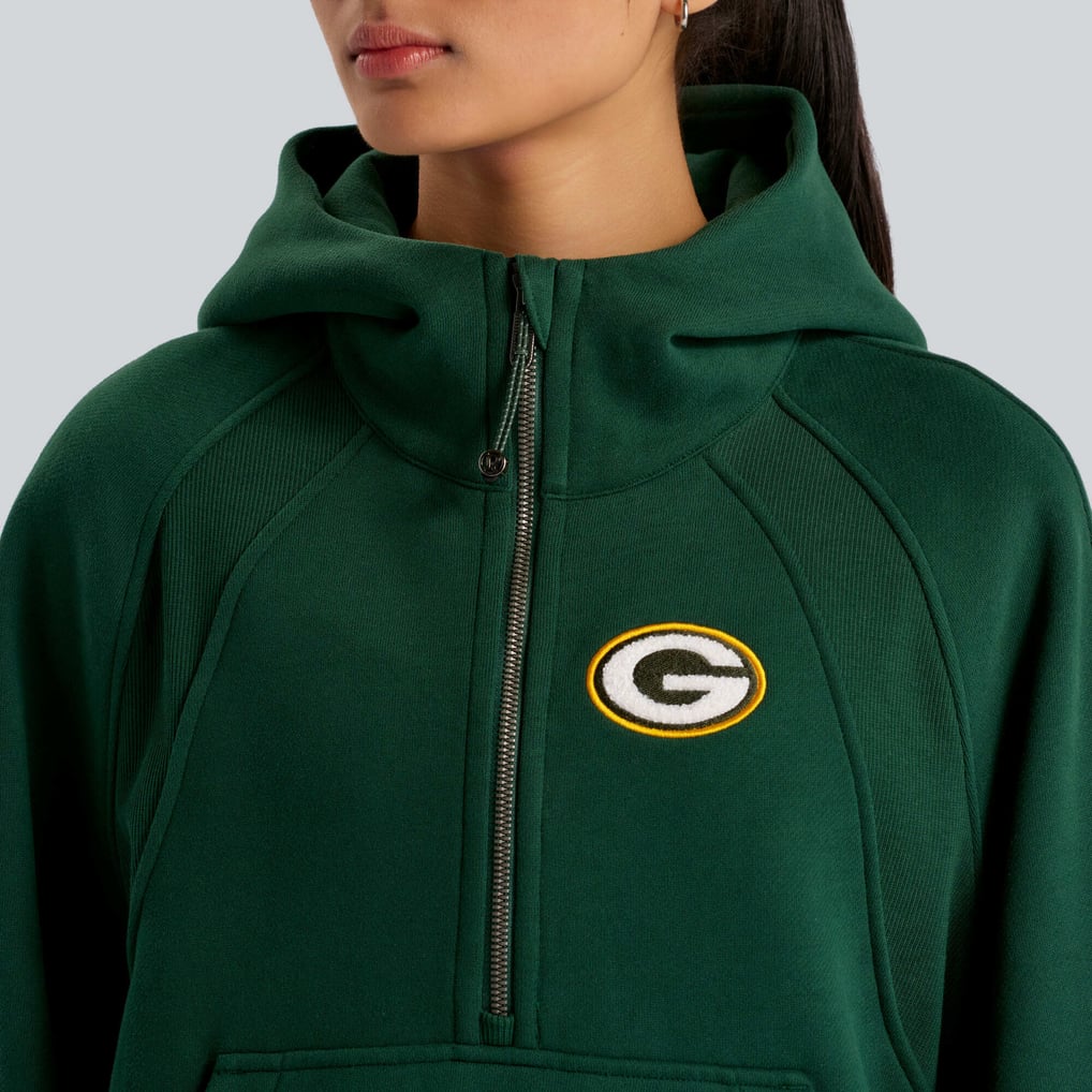 Green Bay Packers lululemon Women's Scuba Oversized Half-Zip Hoodie ...