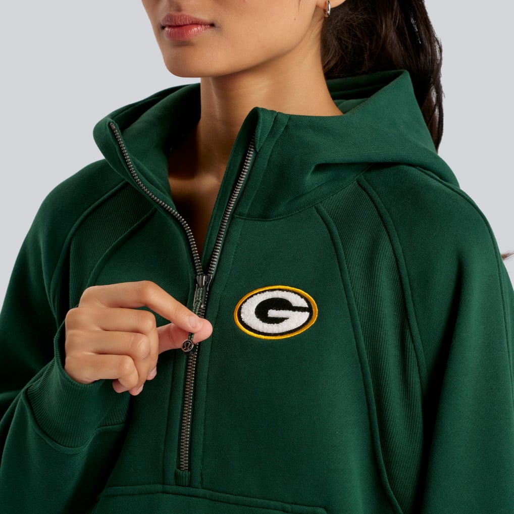 Green Bay Packers lululemon Women's Scuba Oversized Half-Zip Hoodie ...