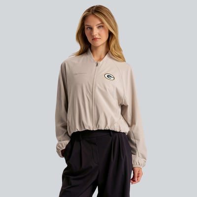  Green Bay Packers lululemon Women's  Breezily Full-Zip Bomber Jacket - Downtown Tan