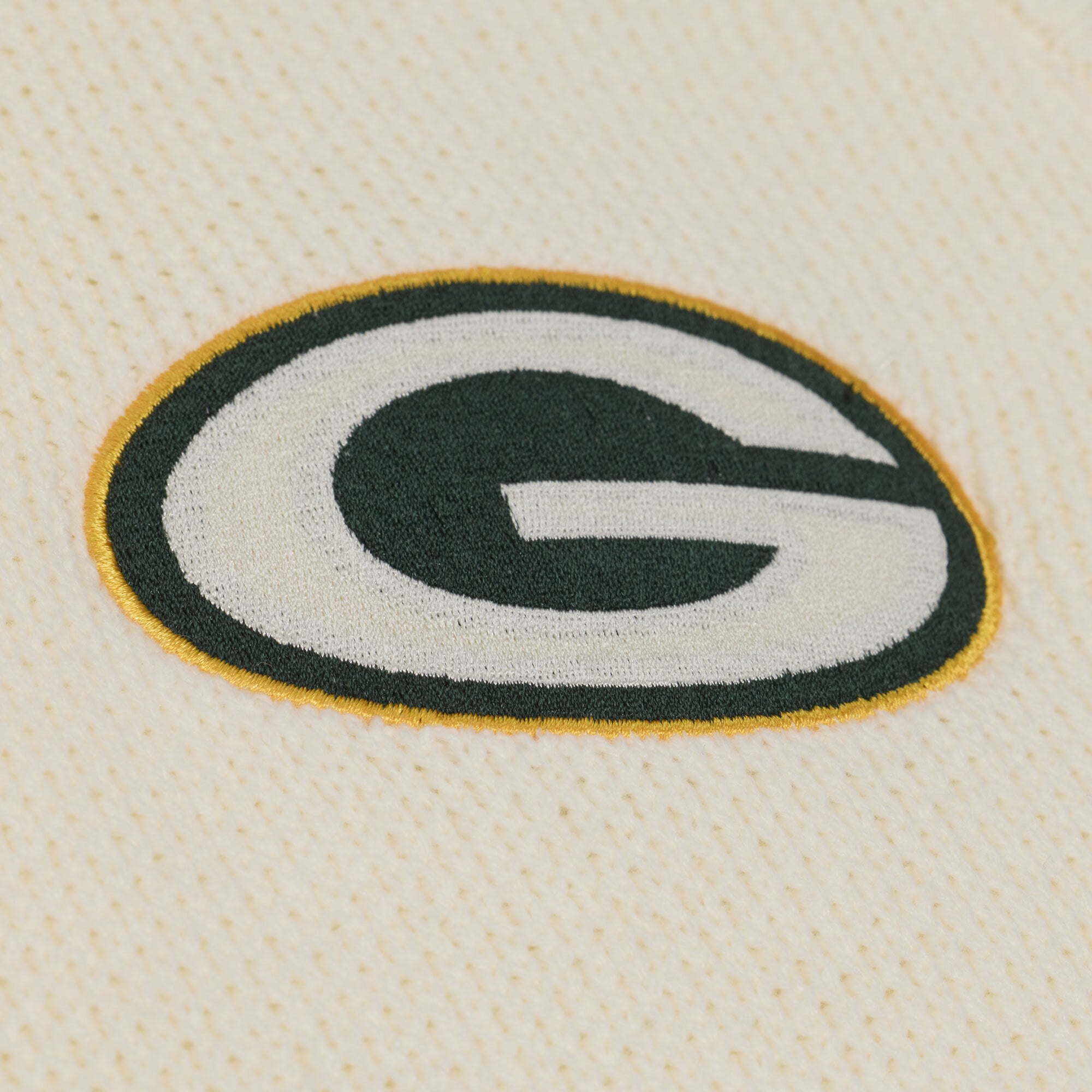 Gilet sans manches Mitchell & Ness crème Green Bay Packers Retro Roots à col en V pour femme