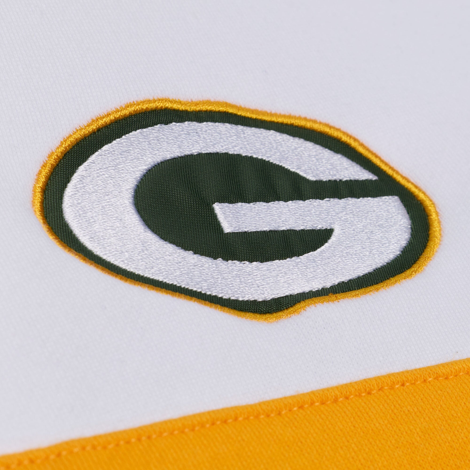 Pull à col zippé Mitchell & Ness vert Green Bay Packers pour femme