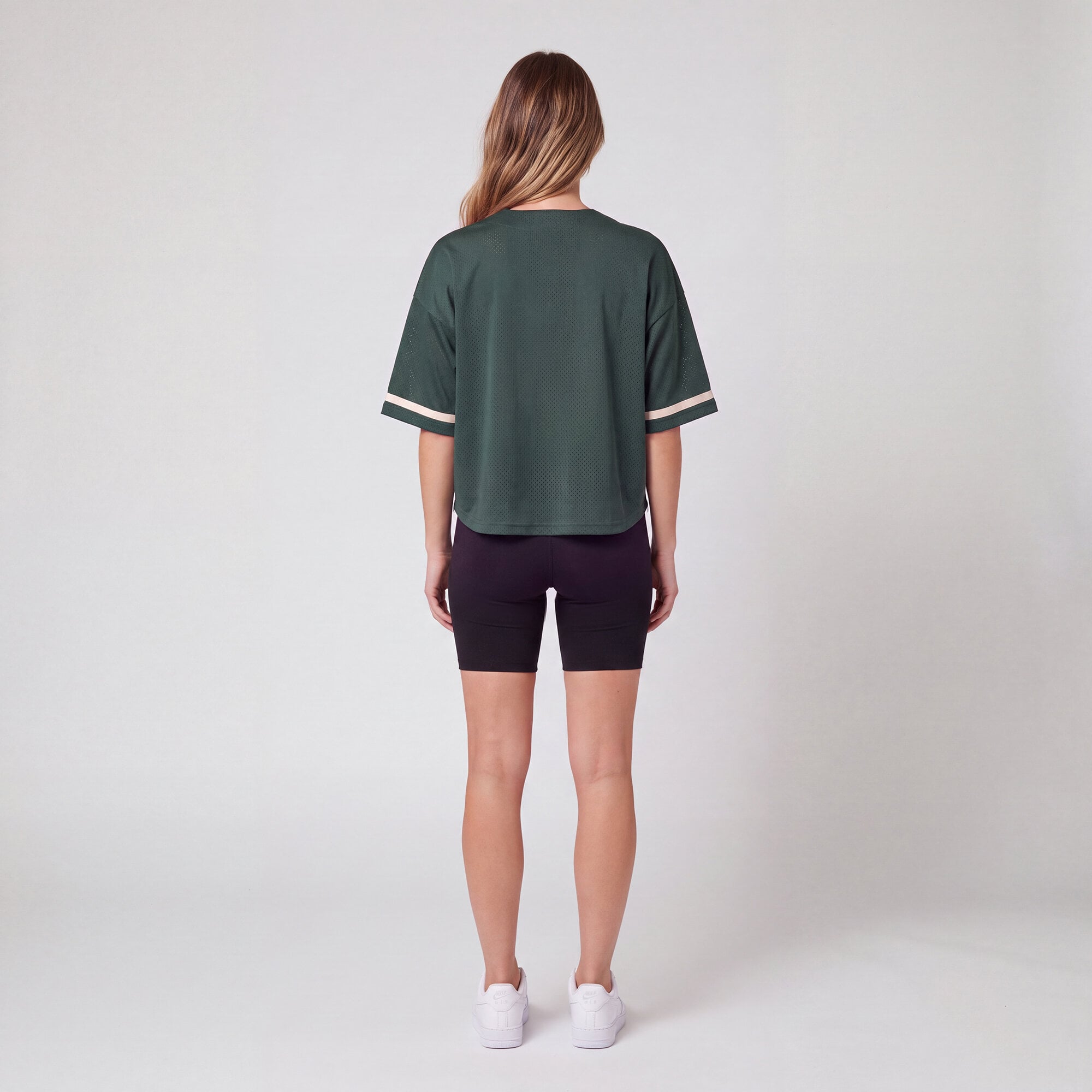 Maillot de baseball rétro Roots vert des Green Bay Packers pour femmes Mitchell & Ness