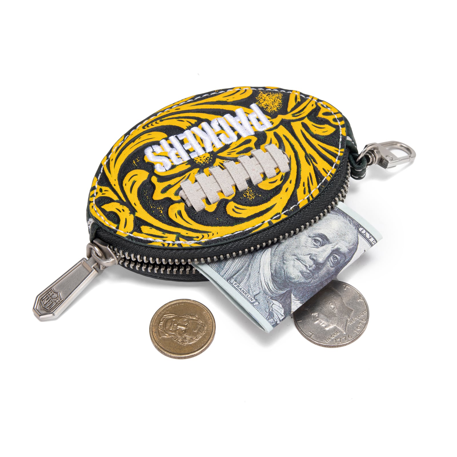 Porte-clés de sac pour femme Montana West Green Bay Packers Football