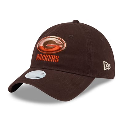 Green Bay Packers New Era Women's Pumpkin Spice 9TWENTY Adjustable Hat - Brown