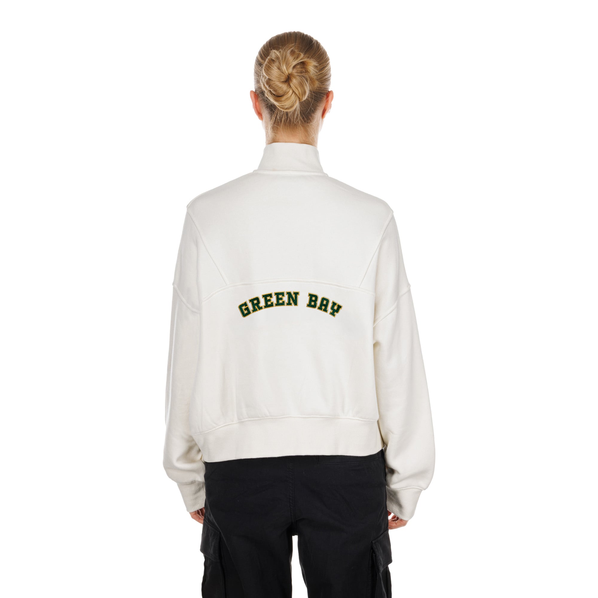 Pull-over New Era crème Green Bay Packers Academic pour femme
