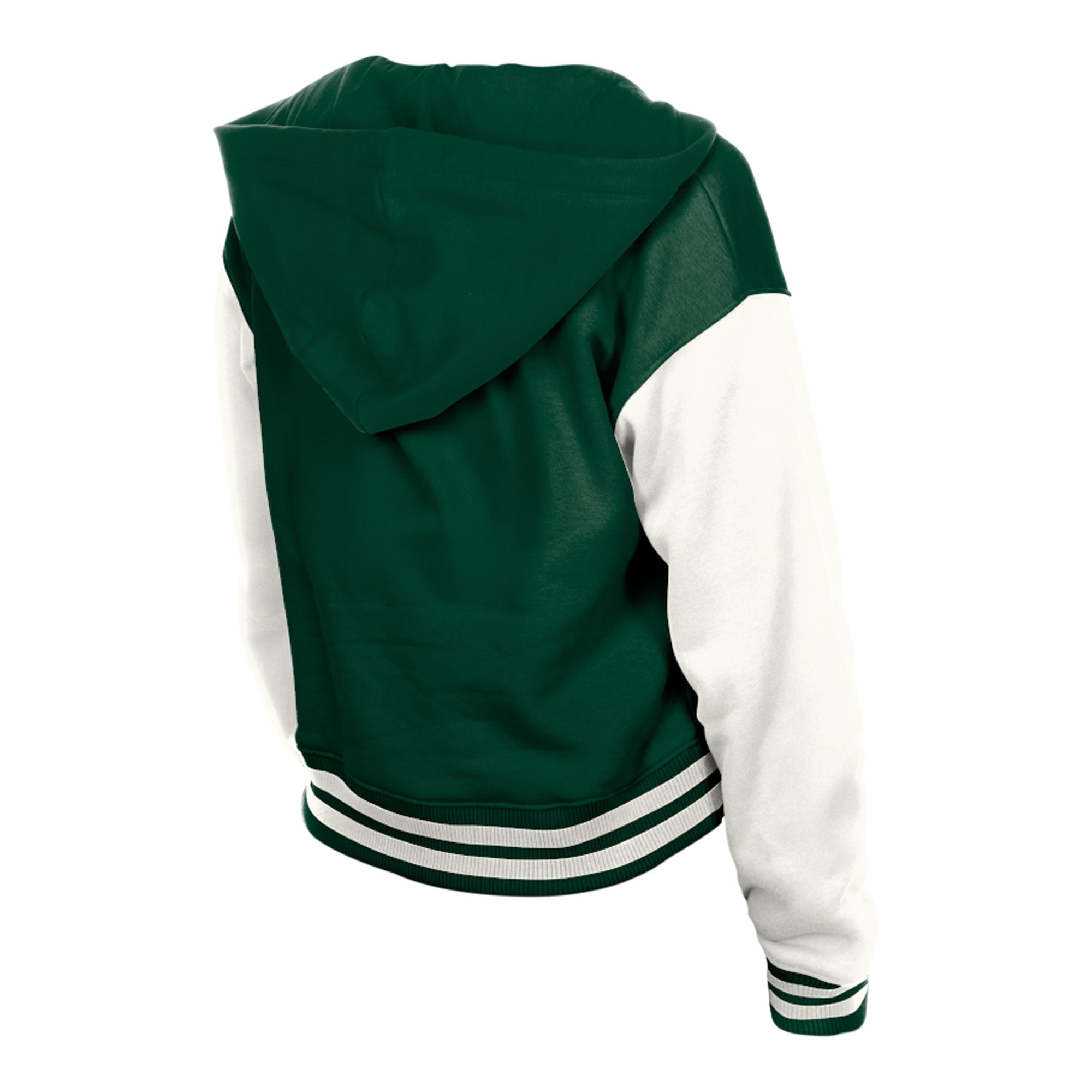 Women's New Era Green Bay Packers Throwback Full-Snap Hooded Jacket
