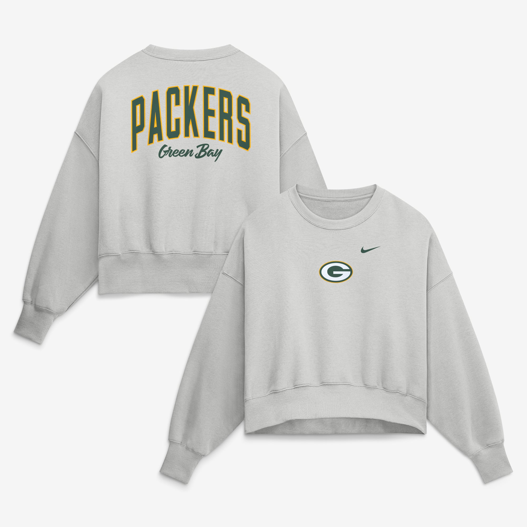 Women's Nike Green Bay Packers Oversized Phoenix Fleece Sweatshirt
