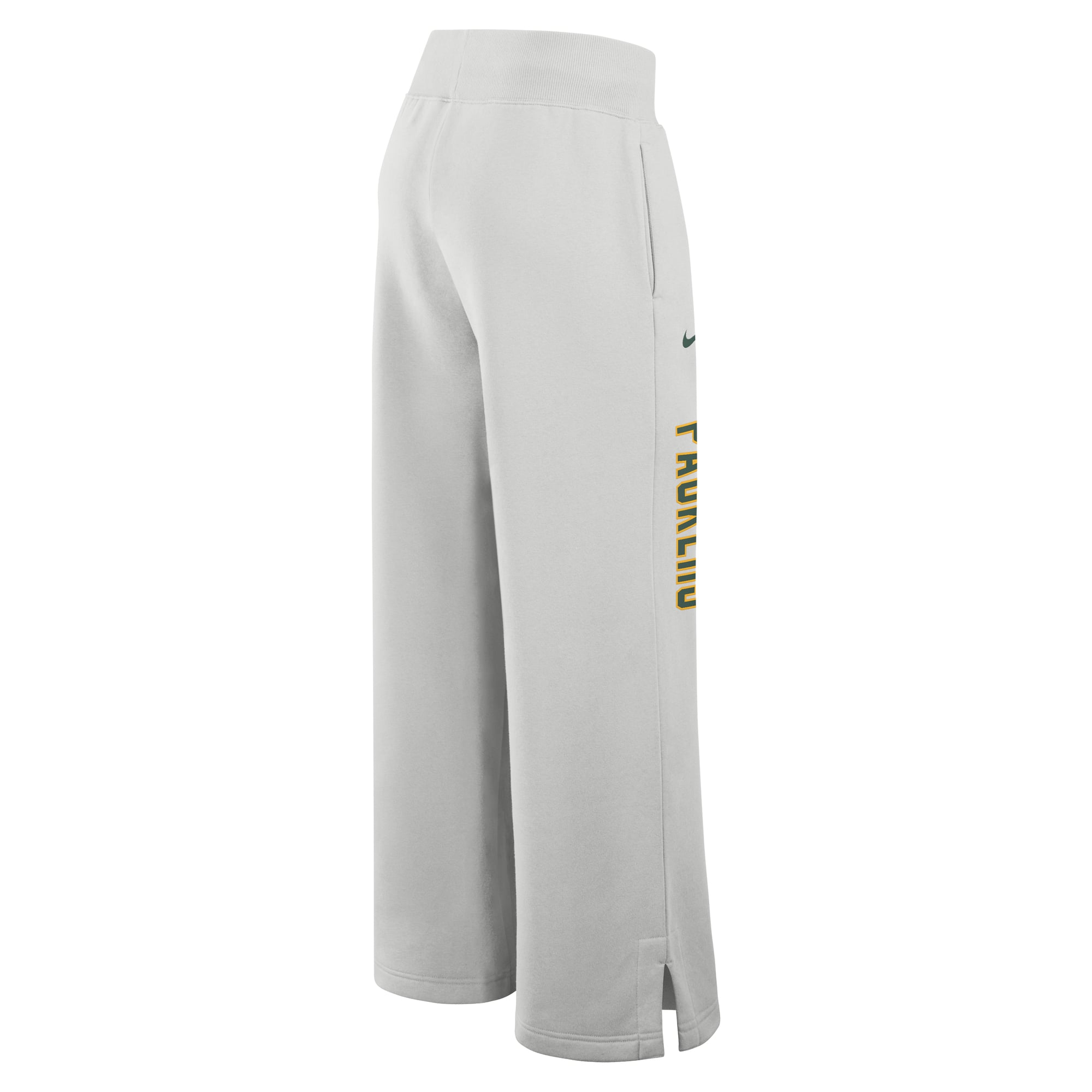 Pantalon de survêtement large en polaire Phoenix des Green Bay Packers, gris, pour femme
