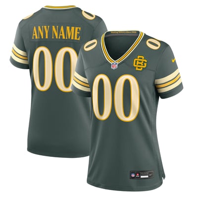  Green Bay Packers Nike Women's 2026 Rivalries Collection Game Custom Jersey - Green
