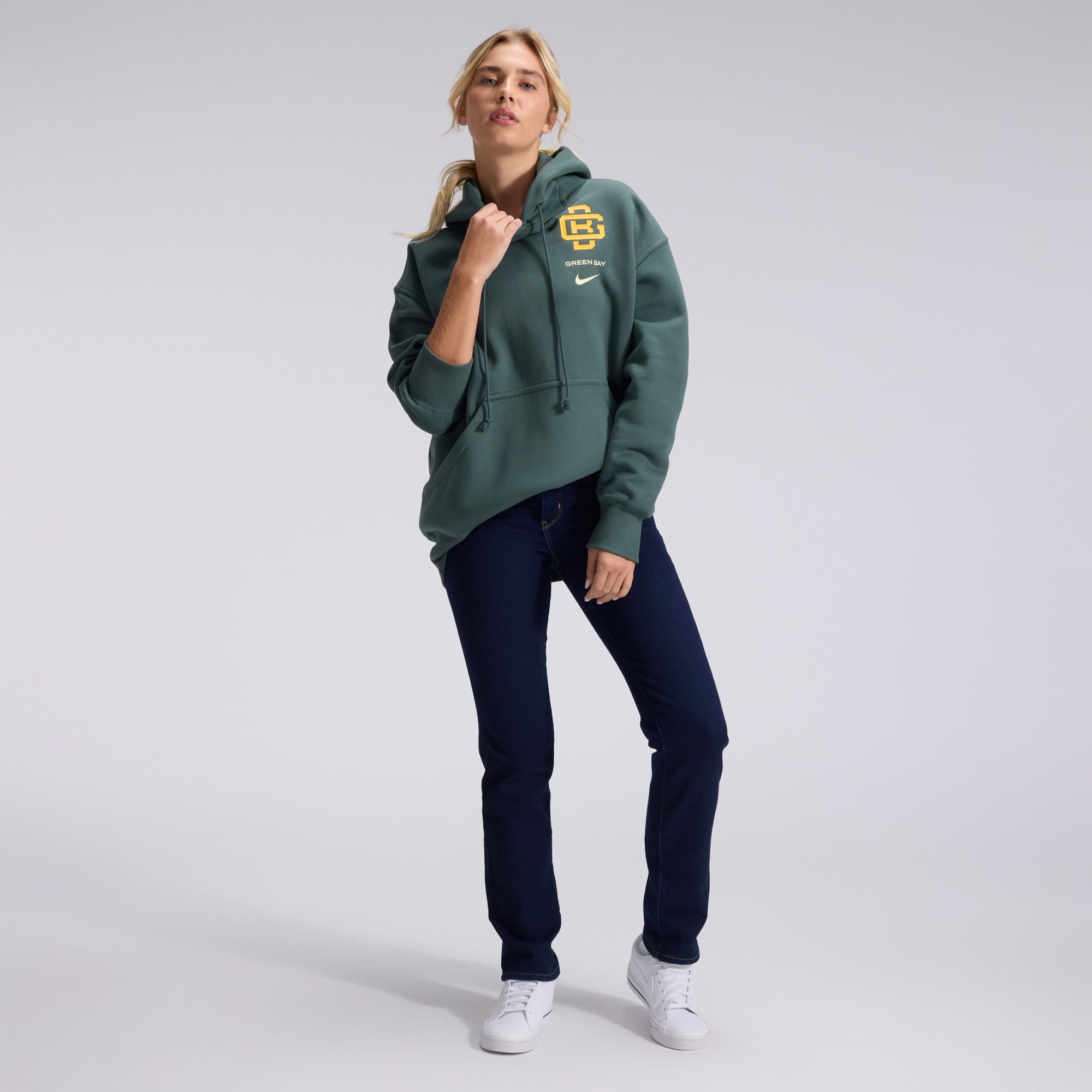 Women's Nike Green Bay Packers 2026 Rivalries Collection Oversized Pullover Hoodie