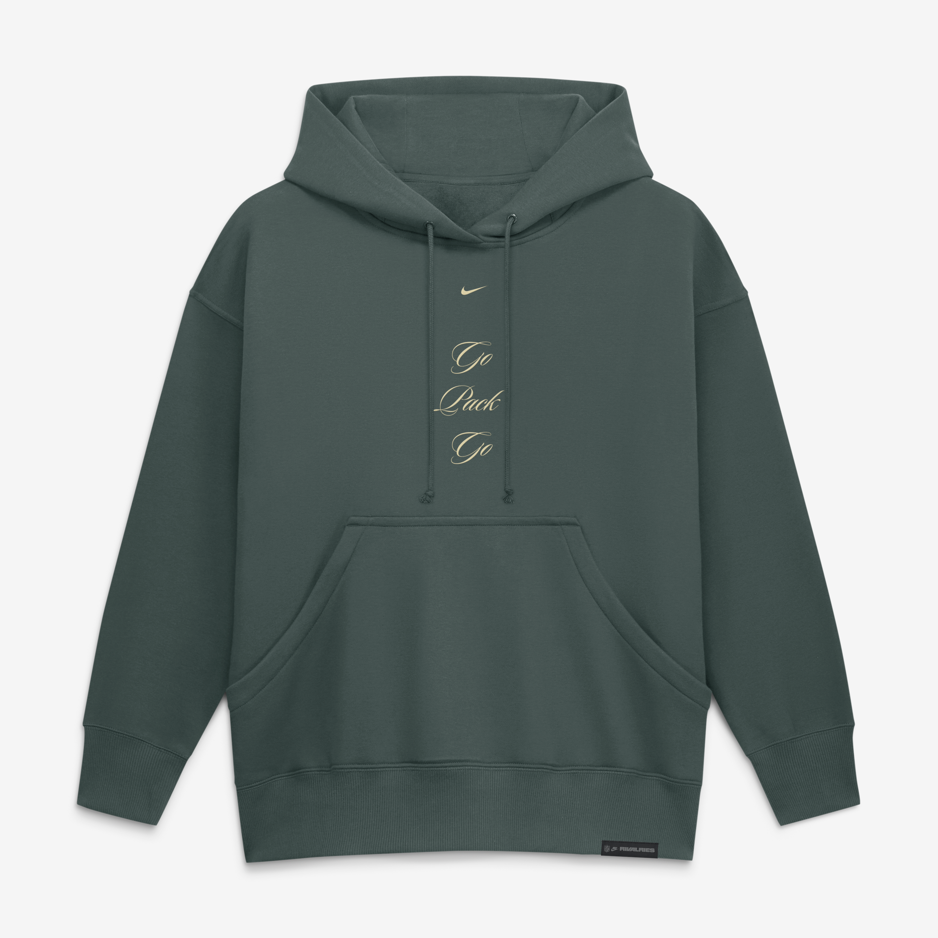 Sweat à capuche oversize Nike Green Bay Packers Collection 2026 Rivalries pour femme
