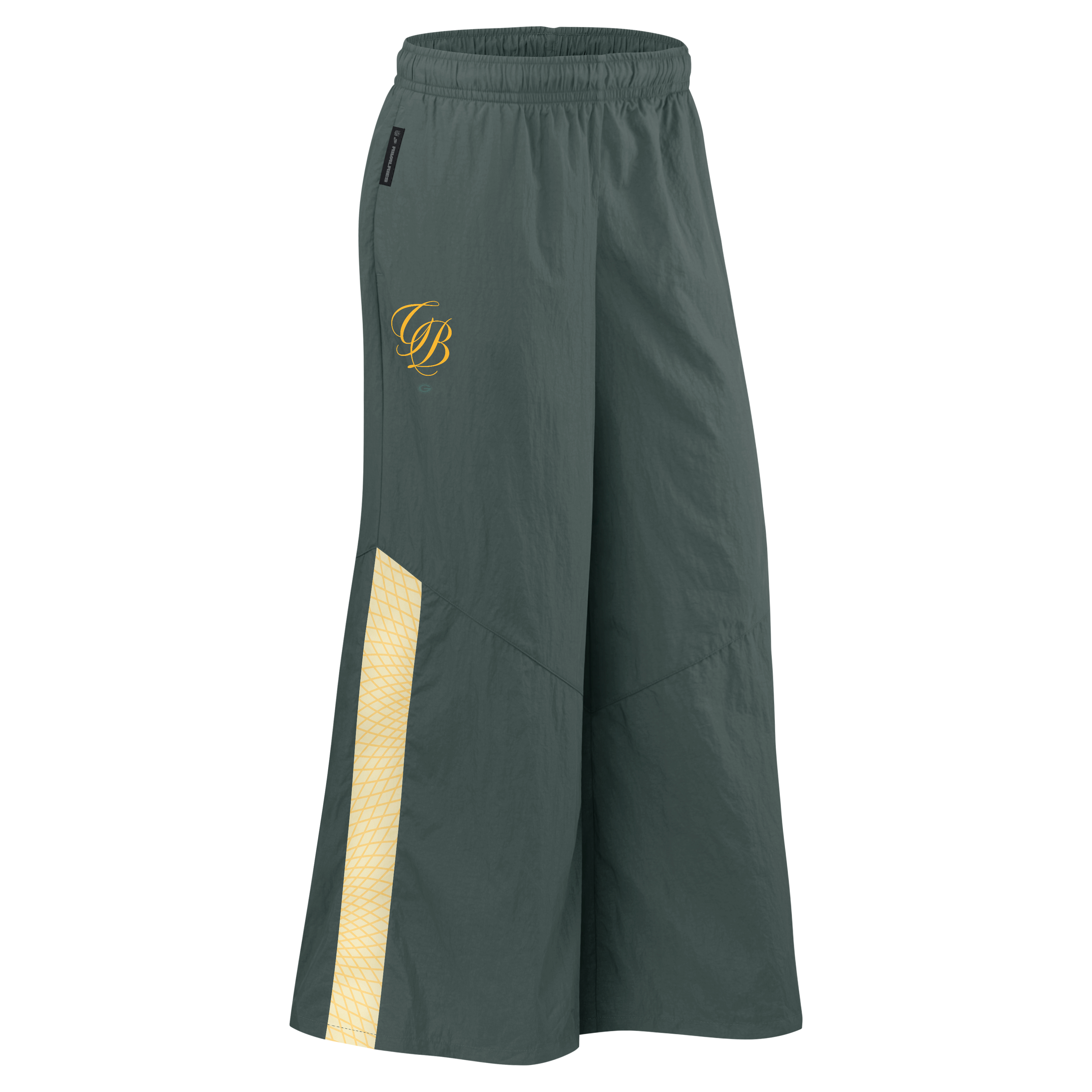 Pantalon tissé à jambes larges Nike Green Bay Packers Collection 2026 Rivalries pour femme