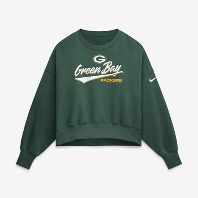 Sweat-shirt oversize en polaire Phoenix pour femme, Nike, Green Bay Packers - Vert