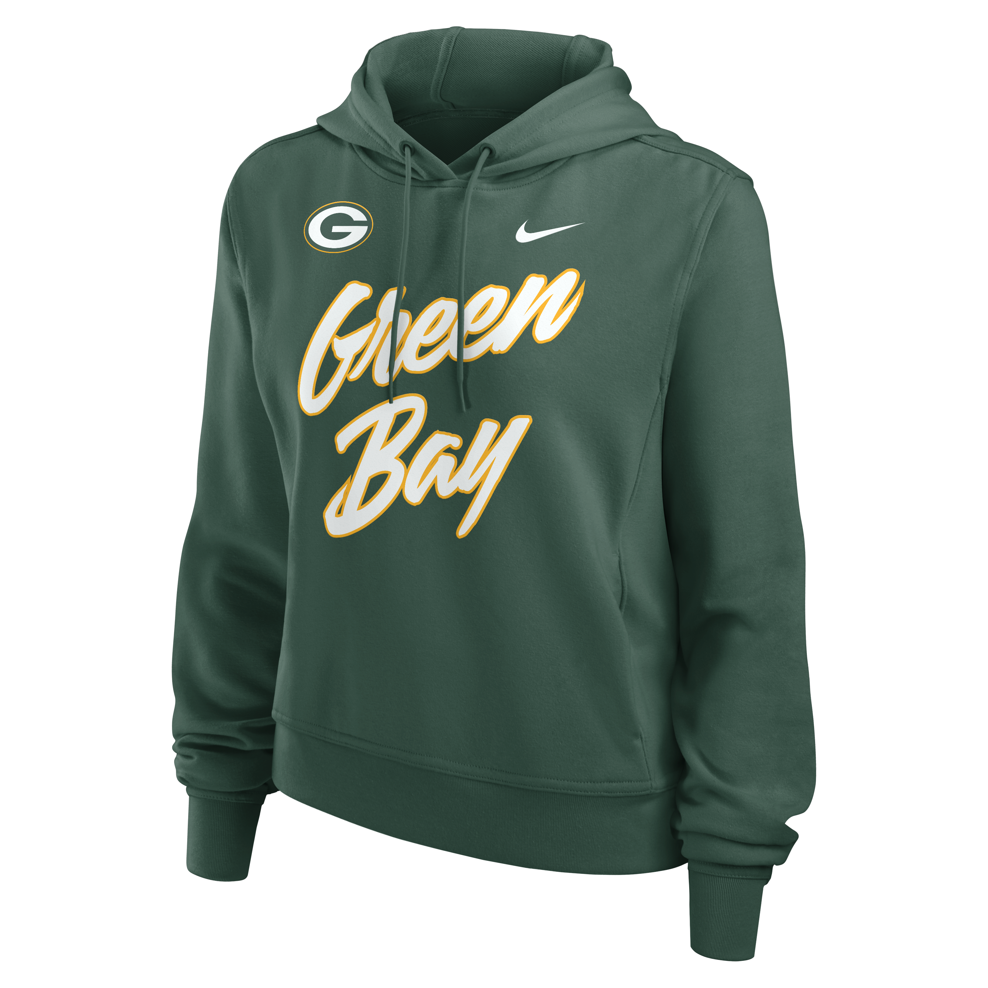 Sweat à capuche Nike Performance One Tri-Blend Dri-FIT vert Green Bay Packers pour femme