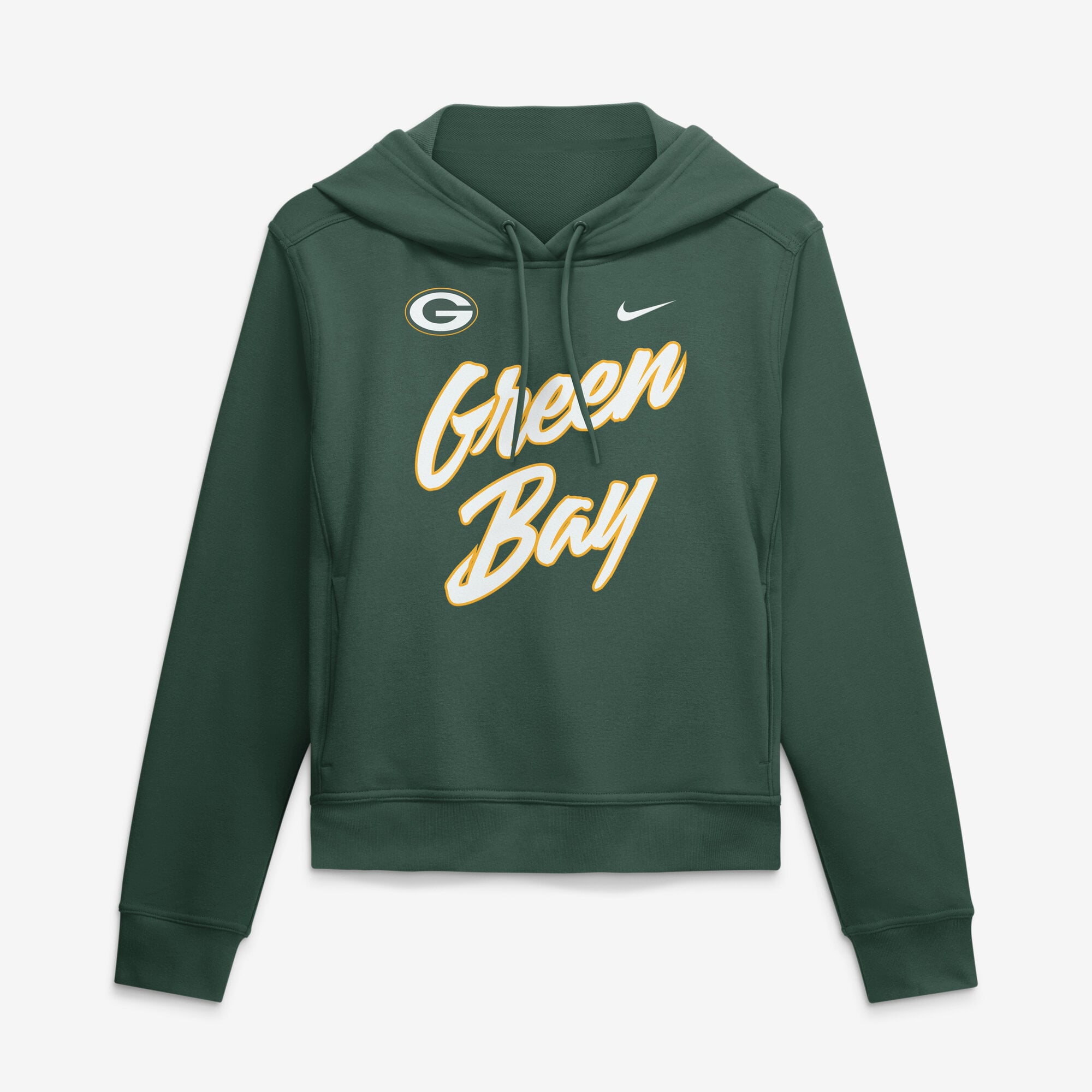 Sweat à capuche Nike Performance One Tri-Blend Dri-FIT vert Green Bay Packers pour femme