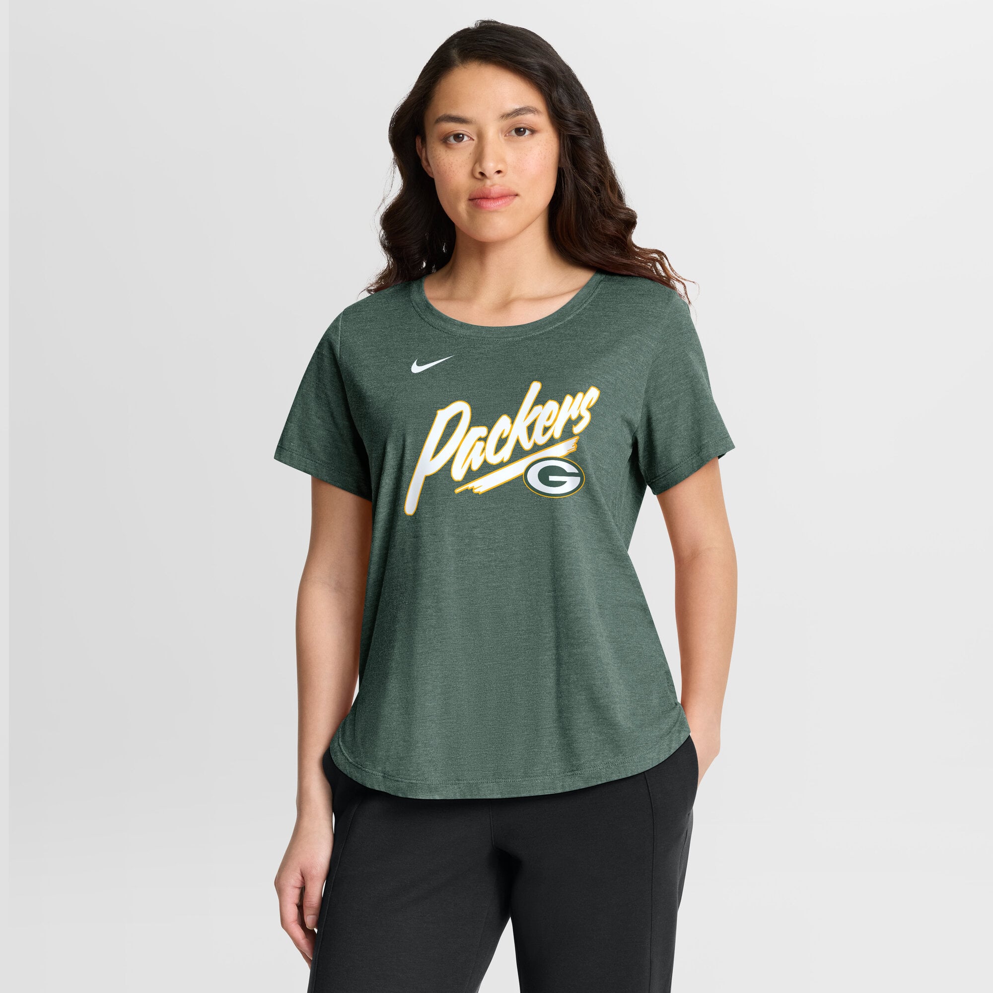 Women's Nike Green Bay Packers Primetime Tri-Blend T-Shirt