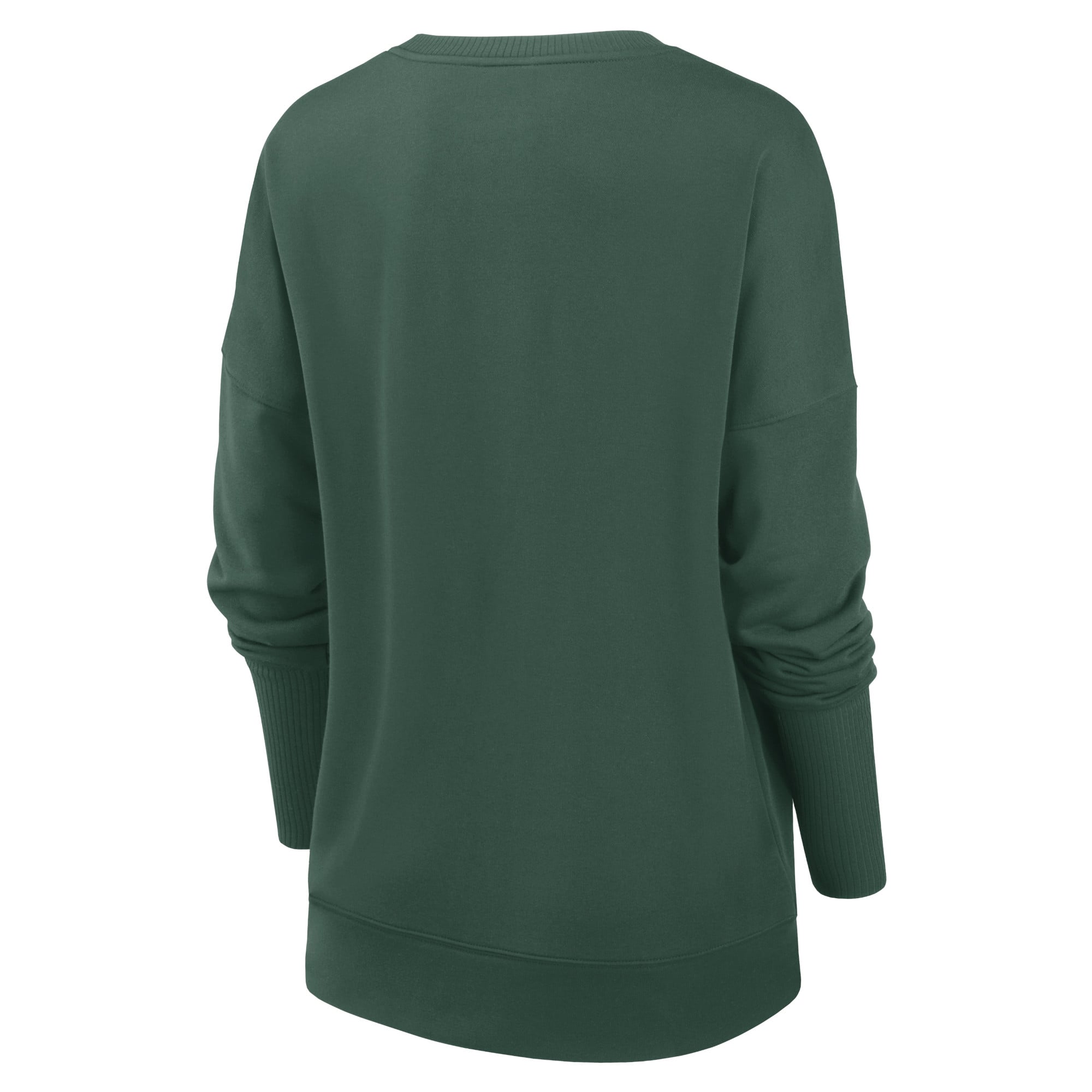 Women's Nike Green Bay Packers Rewind Playback Icon Performance Pullover Sweatshirt