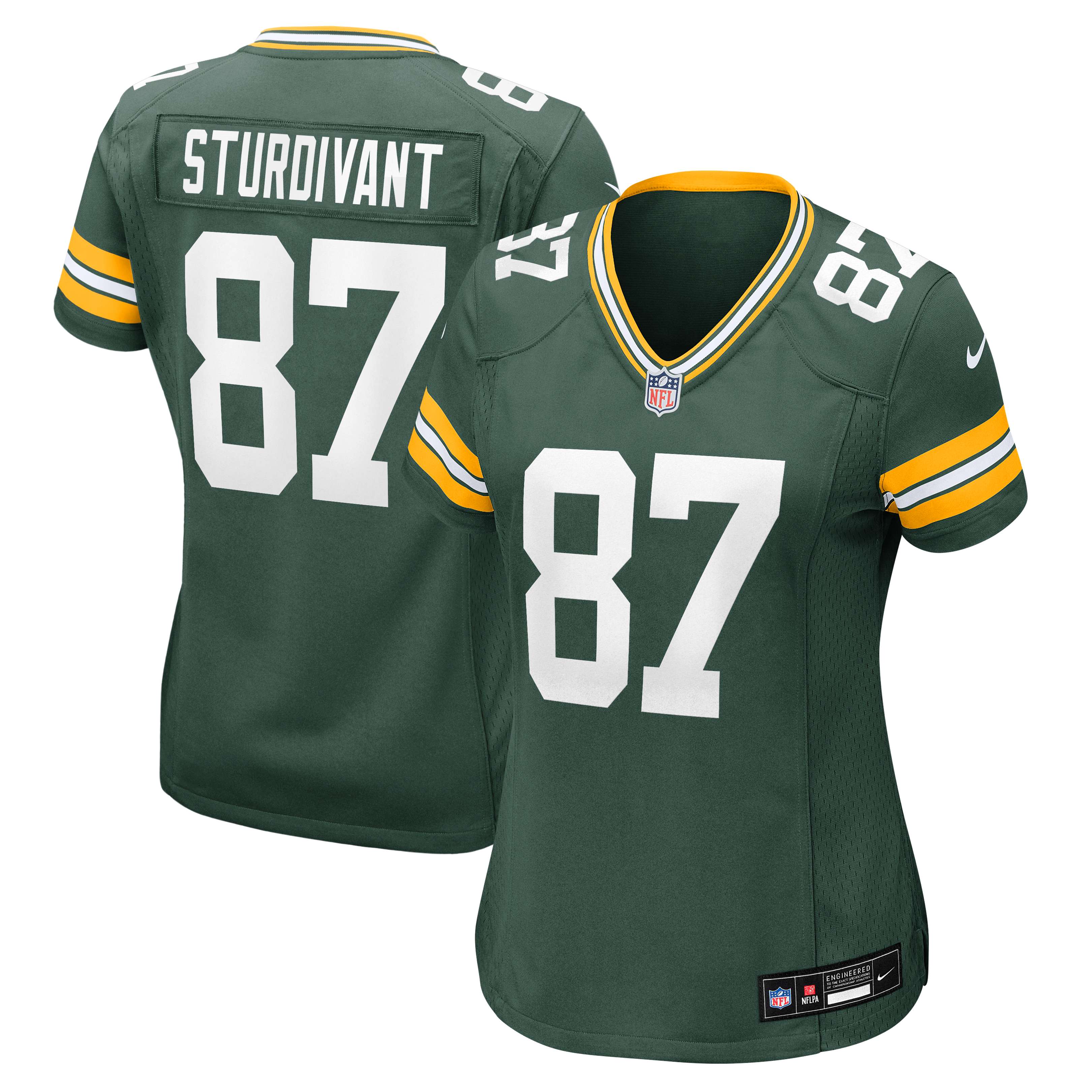 Women's Nike J. Michael Sturdivant Green Bay Packers Team Game Jersey