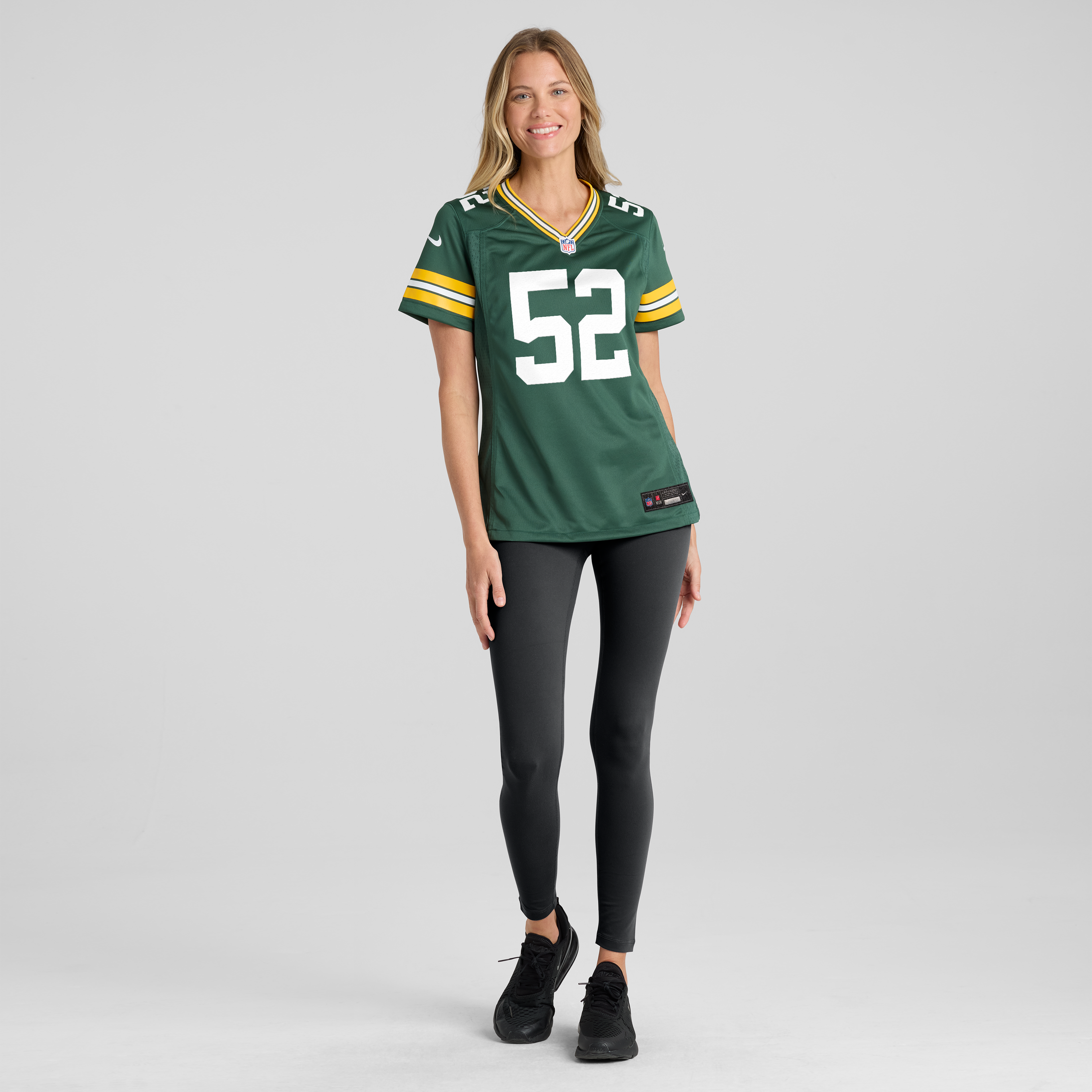 Women's Nike Jager Burton Green Bay Packers Team Game Jersey