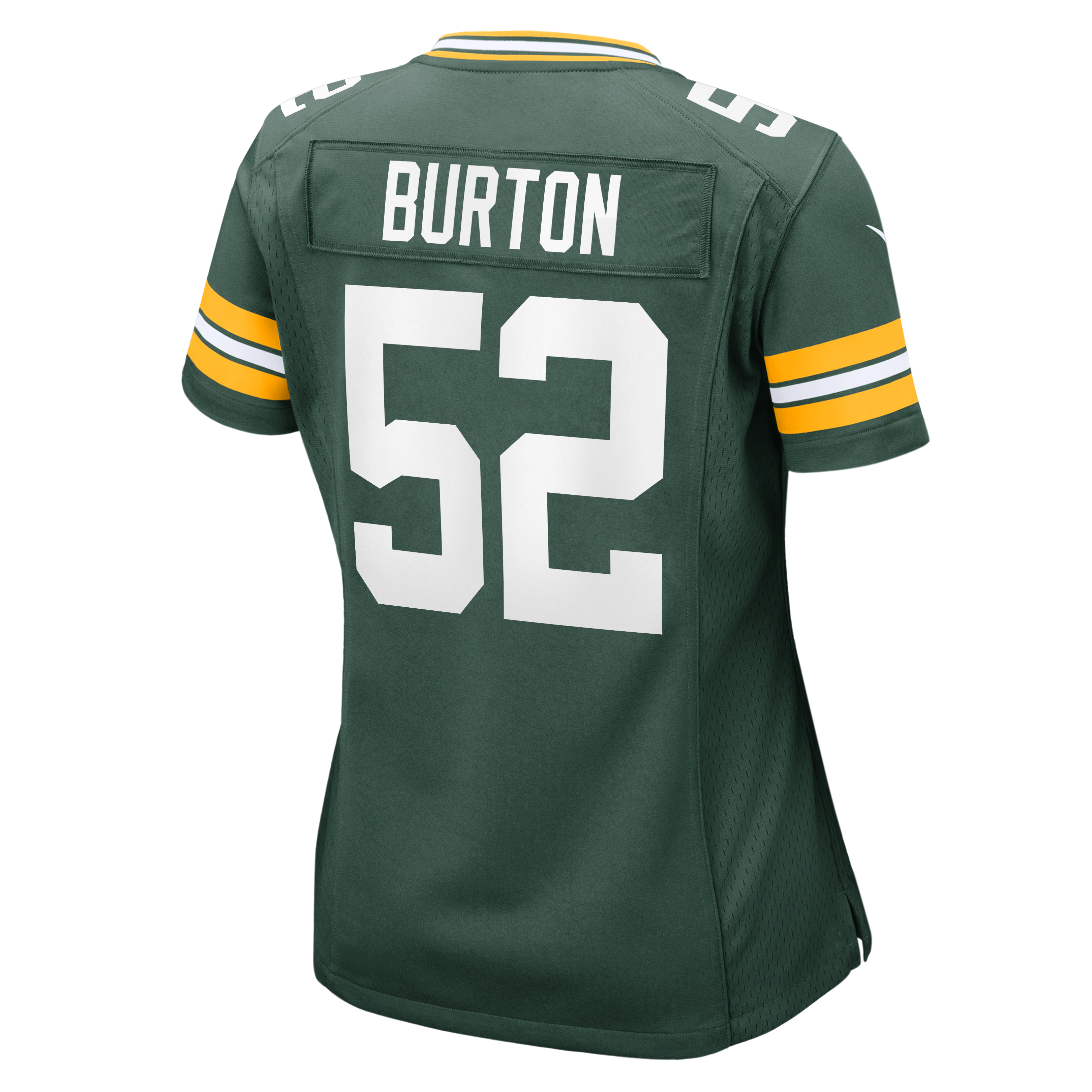 Women's Nike Jager Burton Green Bay Packers Team Game Jersey