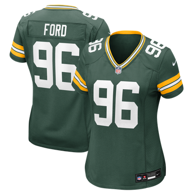 Jonathan Ford Green Bay Packers Nike Women's Team Game Jersey - Green
