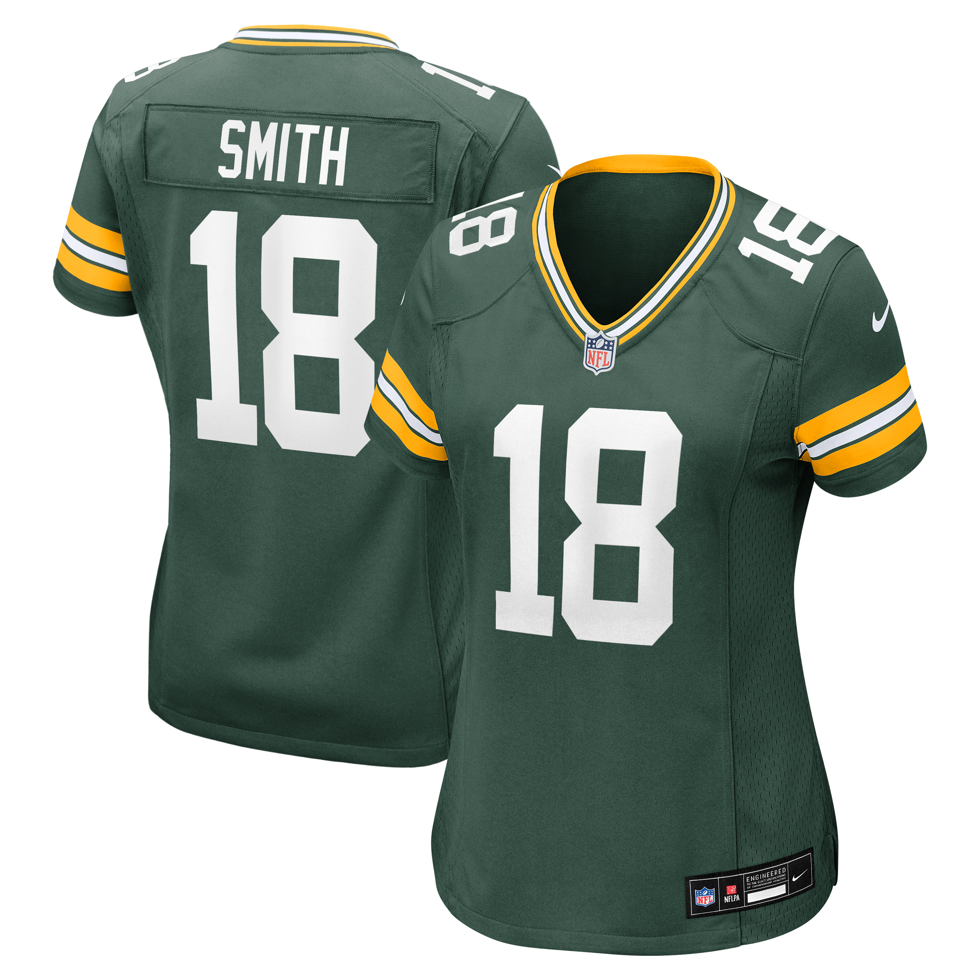 Women's Nike Jonnu Smith Green Bay Packers Team Game Jersey