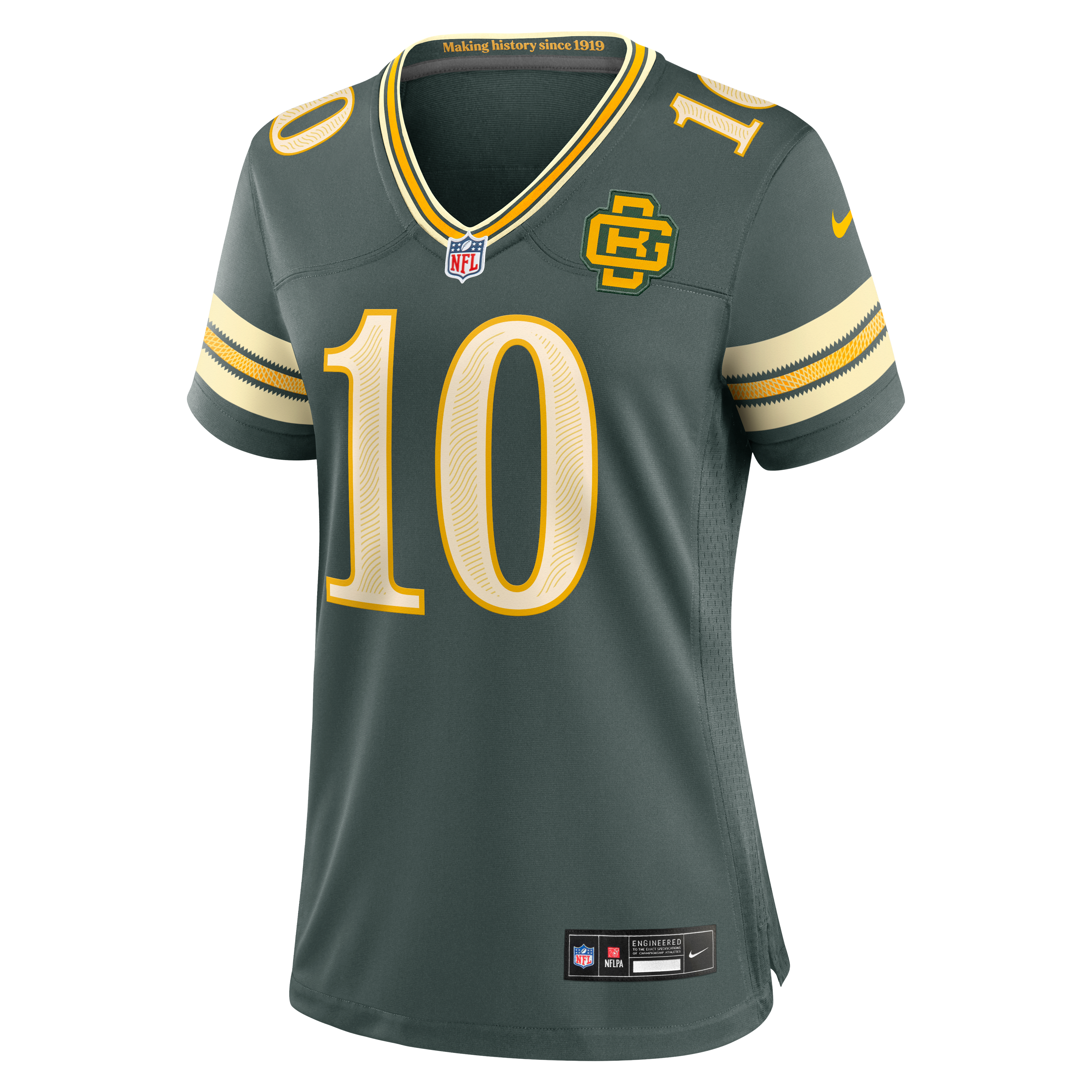Women's Nike Jordan Love Green Bay Packers 2026 Rivalries Collection Game Jersey