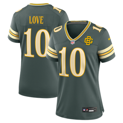 Maillot de match Jordan Love Green Bay Packers Nike Collection Rivalries 2026 pour femme - Vert