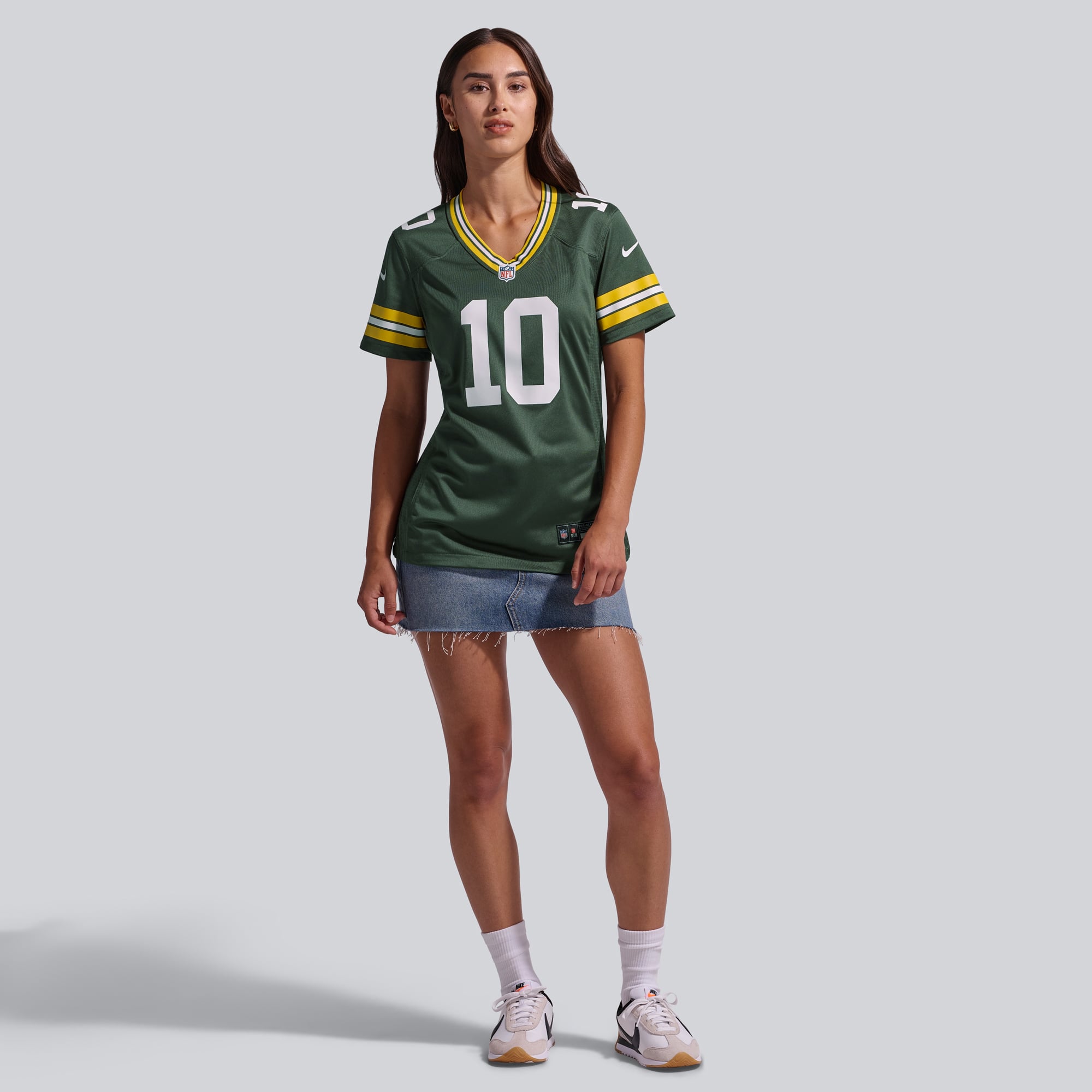 Maillot Nike Jordan Love Navy pour femme des Packers de Green Bay, édition 1923, classique