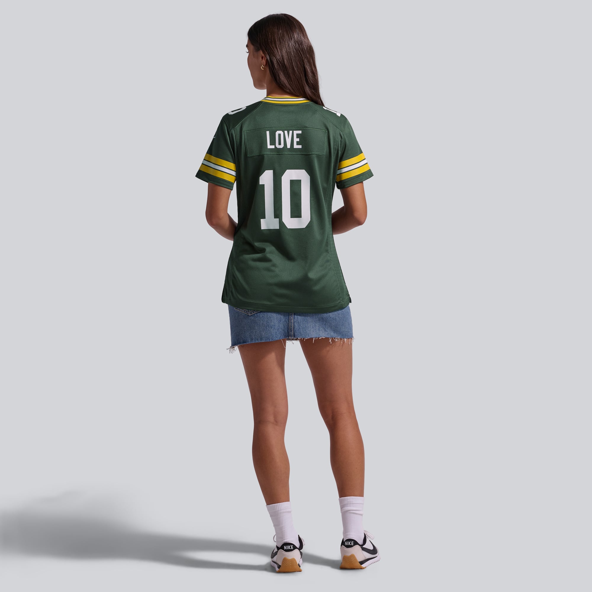 Maillot Nike Jordan Love Navy pour femme des Packers de Green Bay, édition 1923, classique