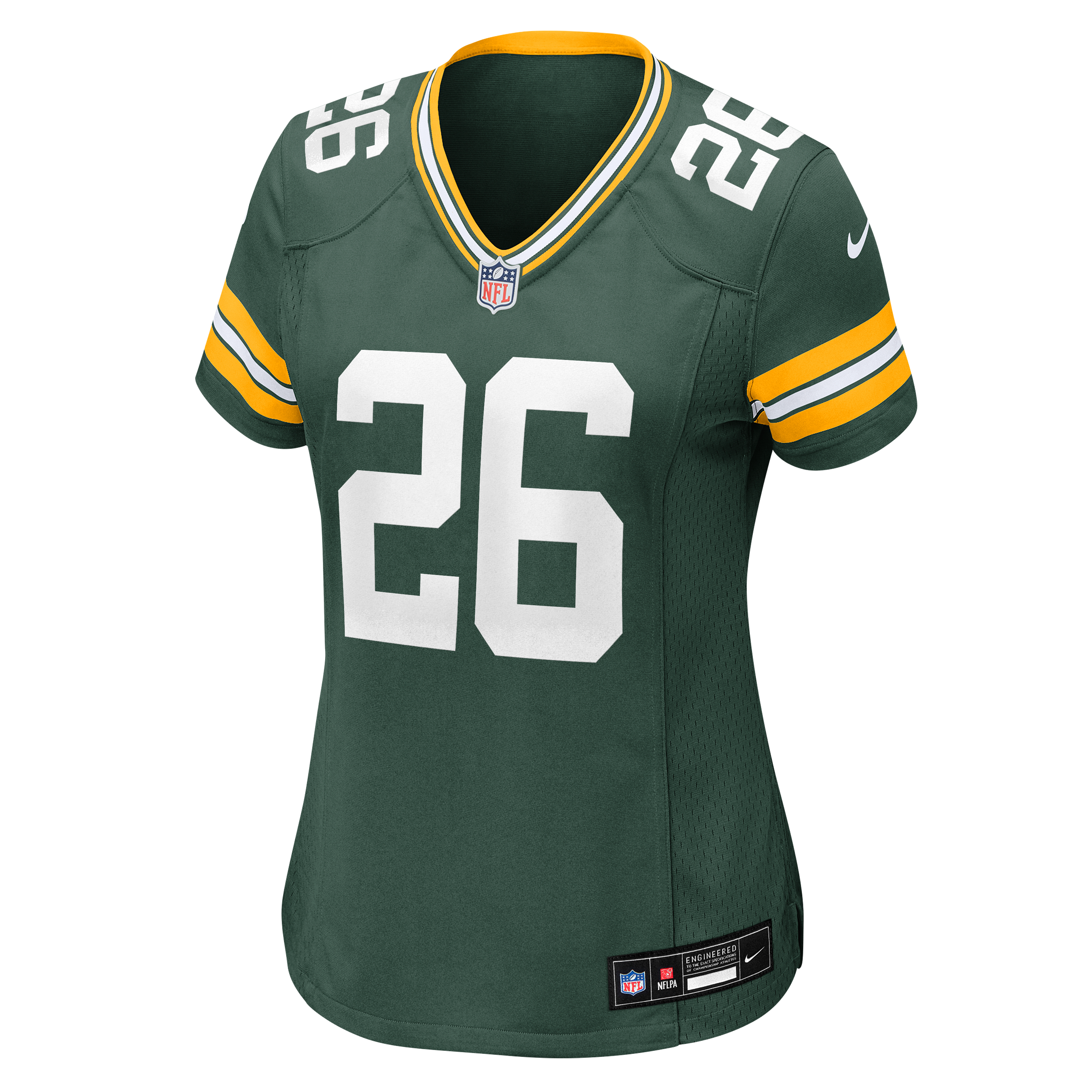 Maillot de match Nike Kaleb Johnson vert des Green Bay Packers pour femmes