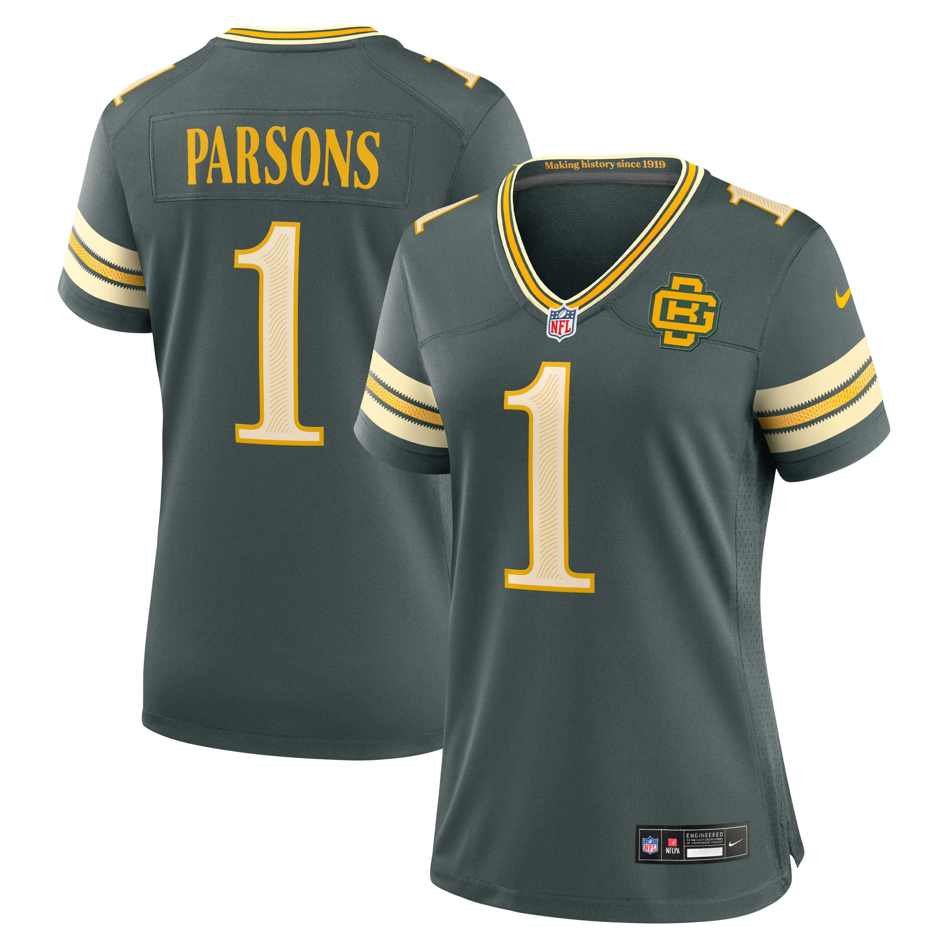 Women's Nike Micah Parsons Green Bay Packers 2026 Rivalries Collection Game Jersey