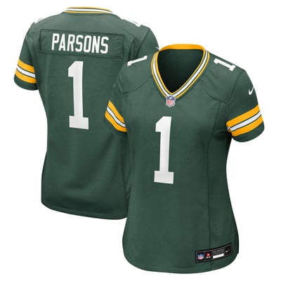 Maillot de match Nike pour femmes des Green Bay Packers, Micah Parsons - Vert