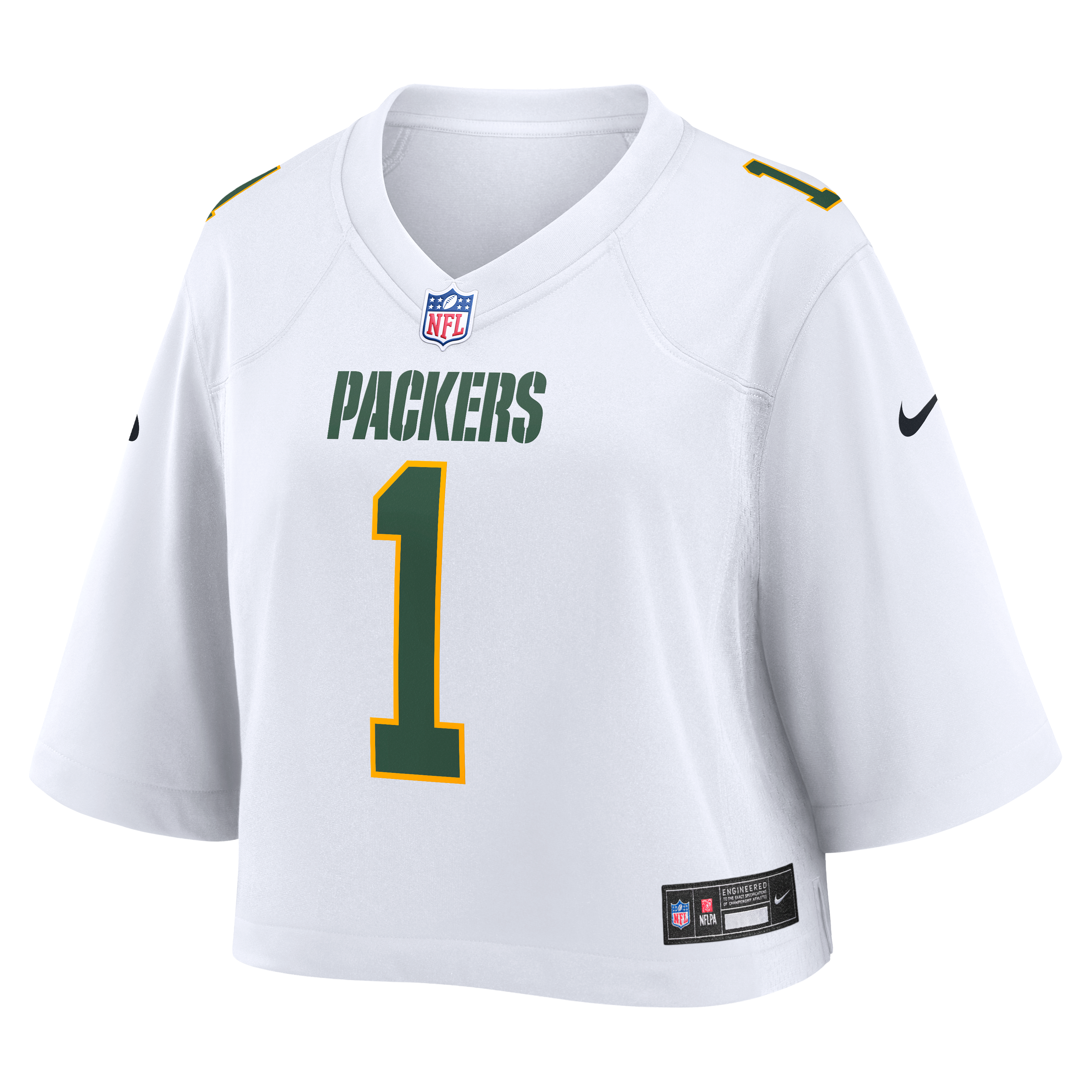 Maillot de match court Nike Micah Parsons blanc Green Bay Packers pour femme