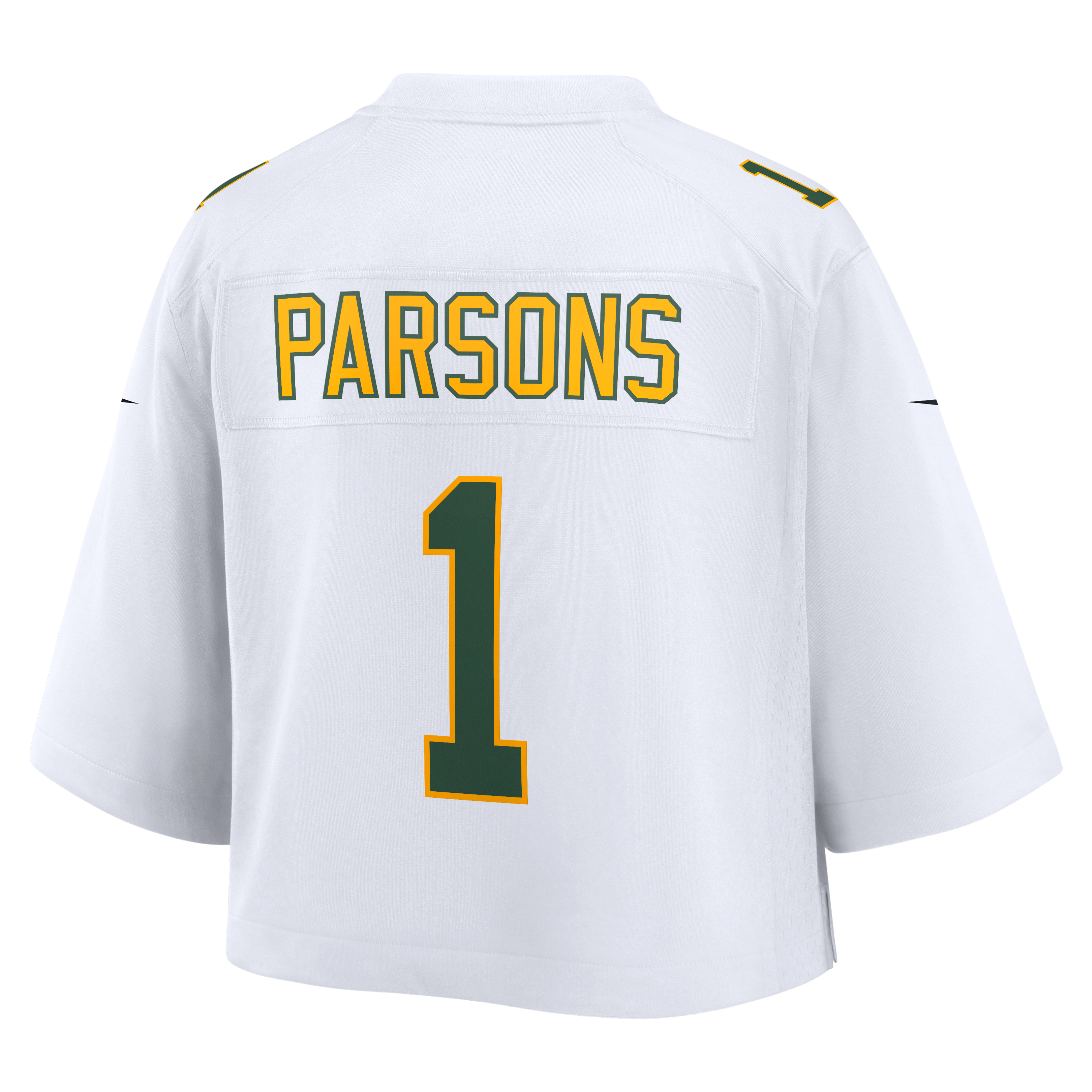 Maillot de match court Nike Micah Parsons blanc Green Bay Packers pour femme