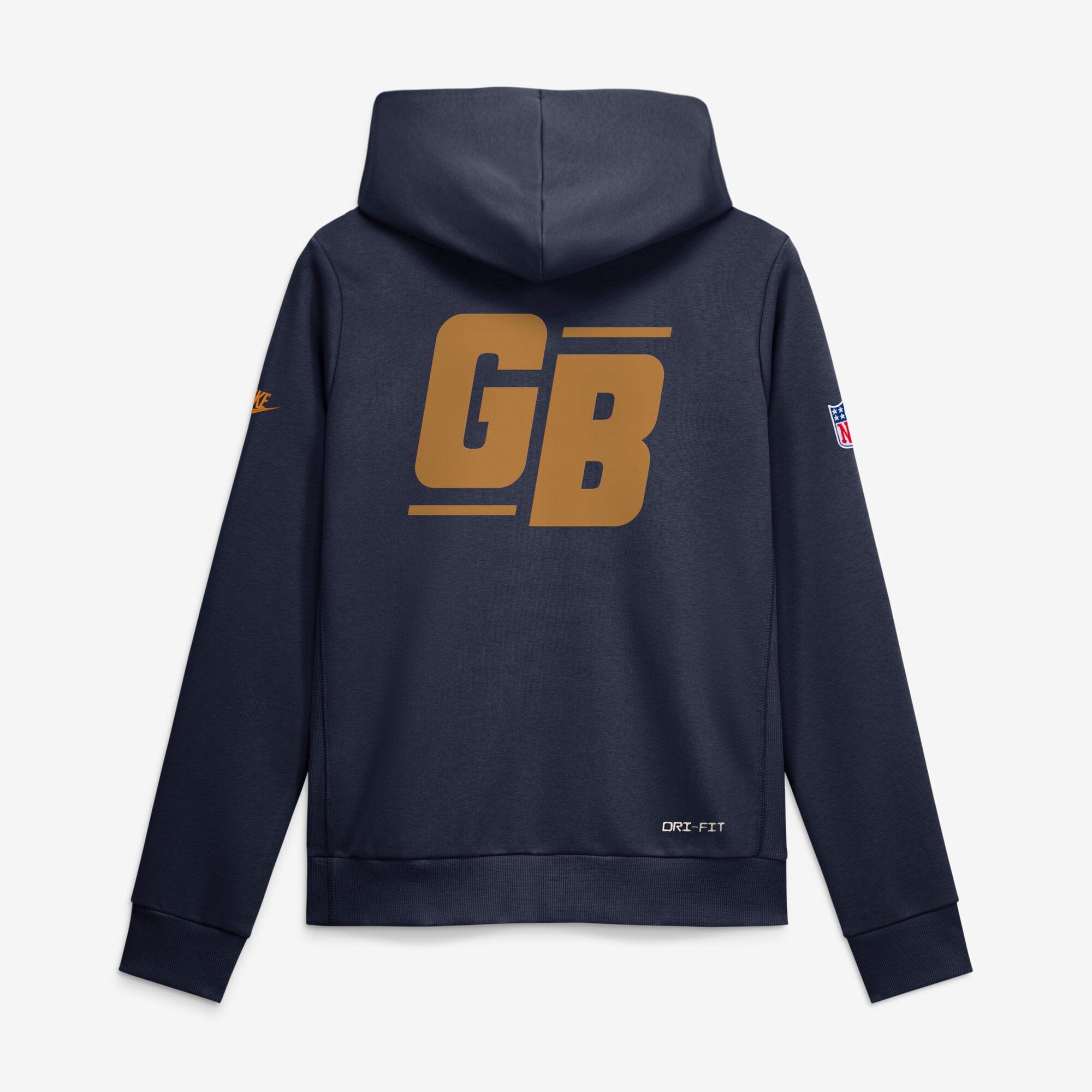Sweat à capuche Nike Dri-FIT alternatif Green Bay Packers Sideline Standard Issue bleu marine pour femme