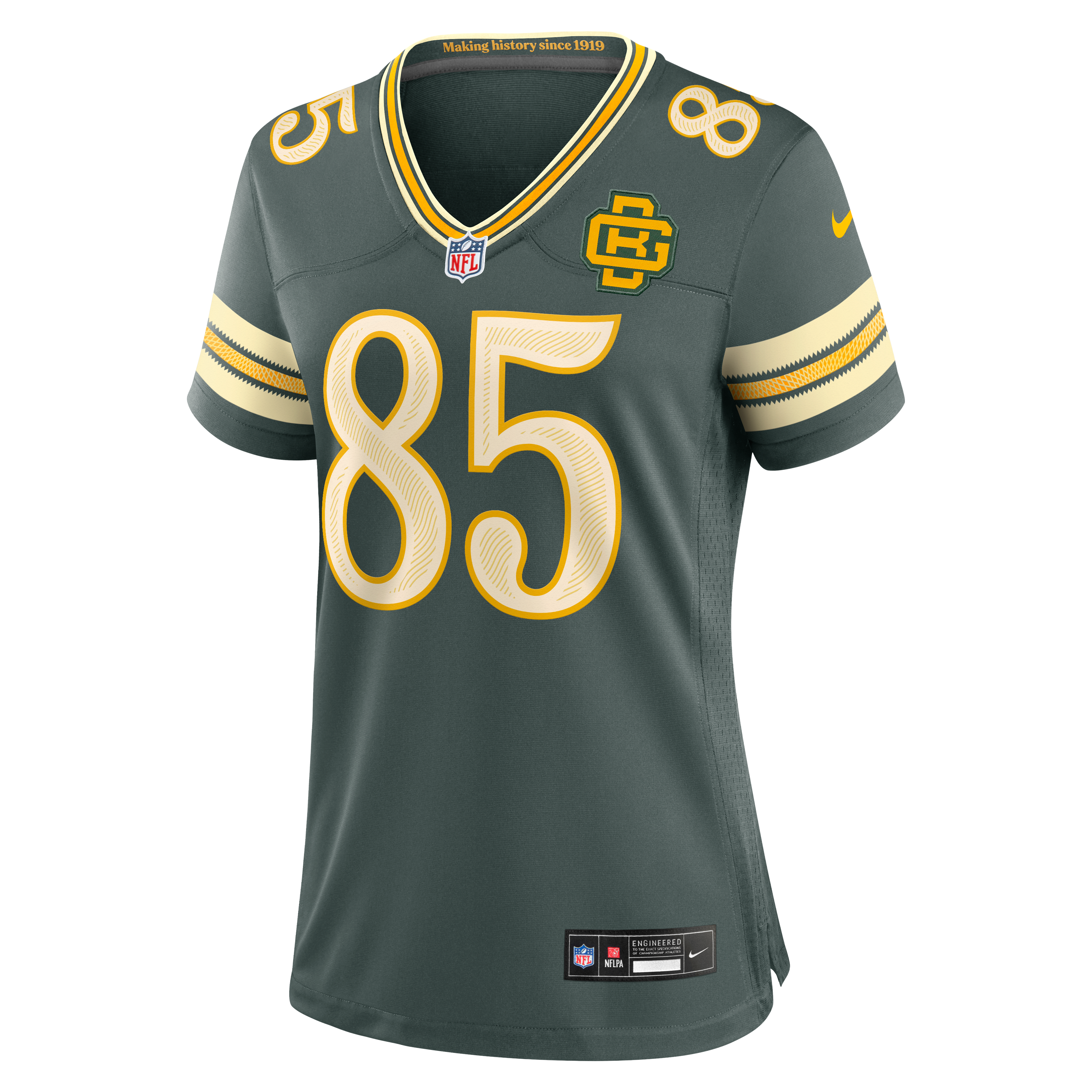 Women's Nike Tucker Kraft Green Bay Packers 2026 Rivalries Collection Game Jersey