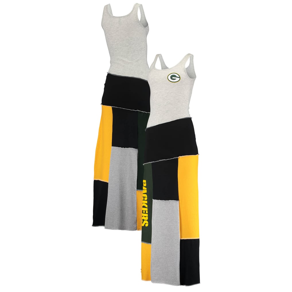green bay packers maxi dress Women's Refried Apparel Gray Tri-Blend Sleeveless Jersey dress