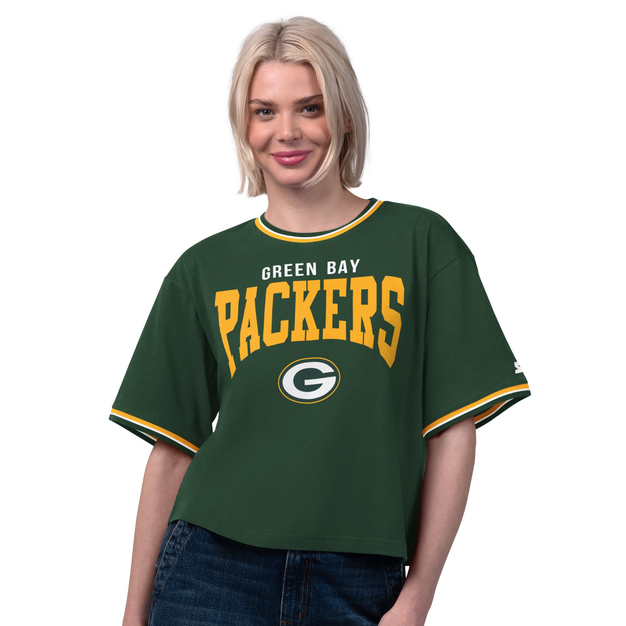 T-shirt court Starter Green Bay Packers Ace pour femmes