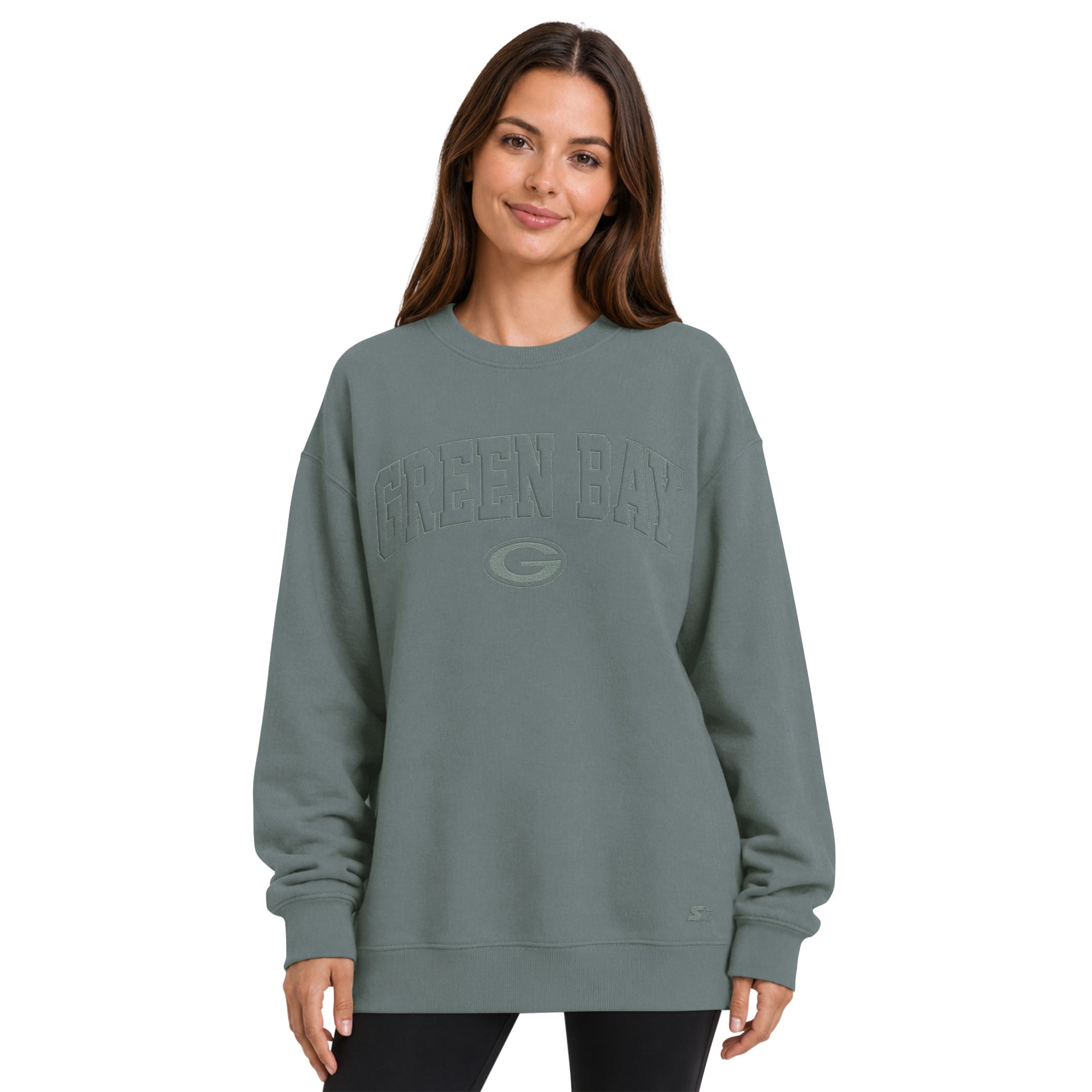 Sweat-shirt oversize en polaire Starter Green Bay Packers pour femme
