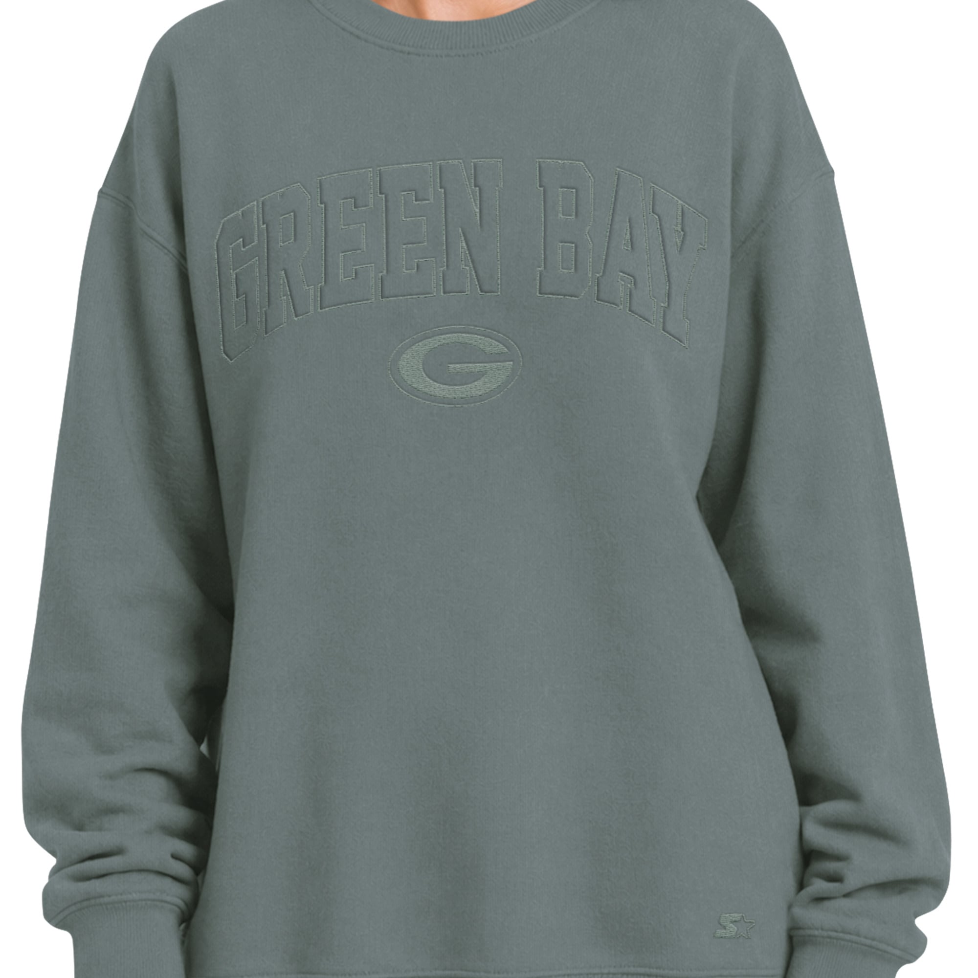 Sweat-shirt oversize en polaire Starter Green Bay Packers pour femme